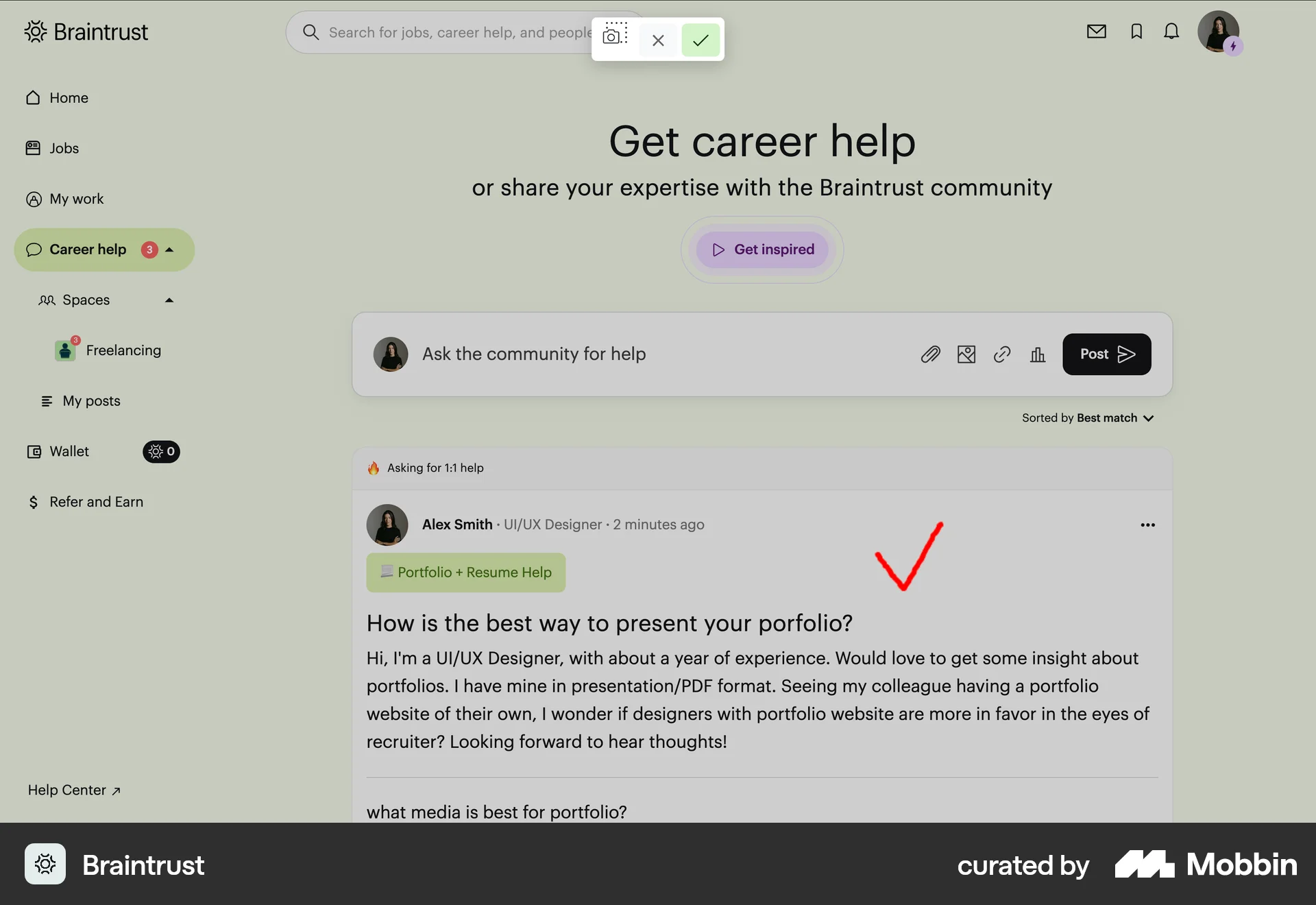 Braintrust Web Draw & Annotate screen
