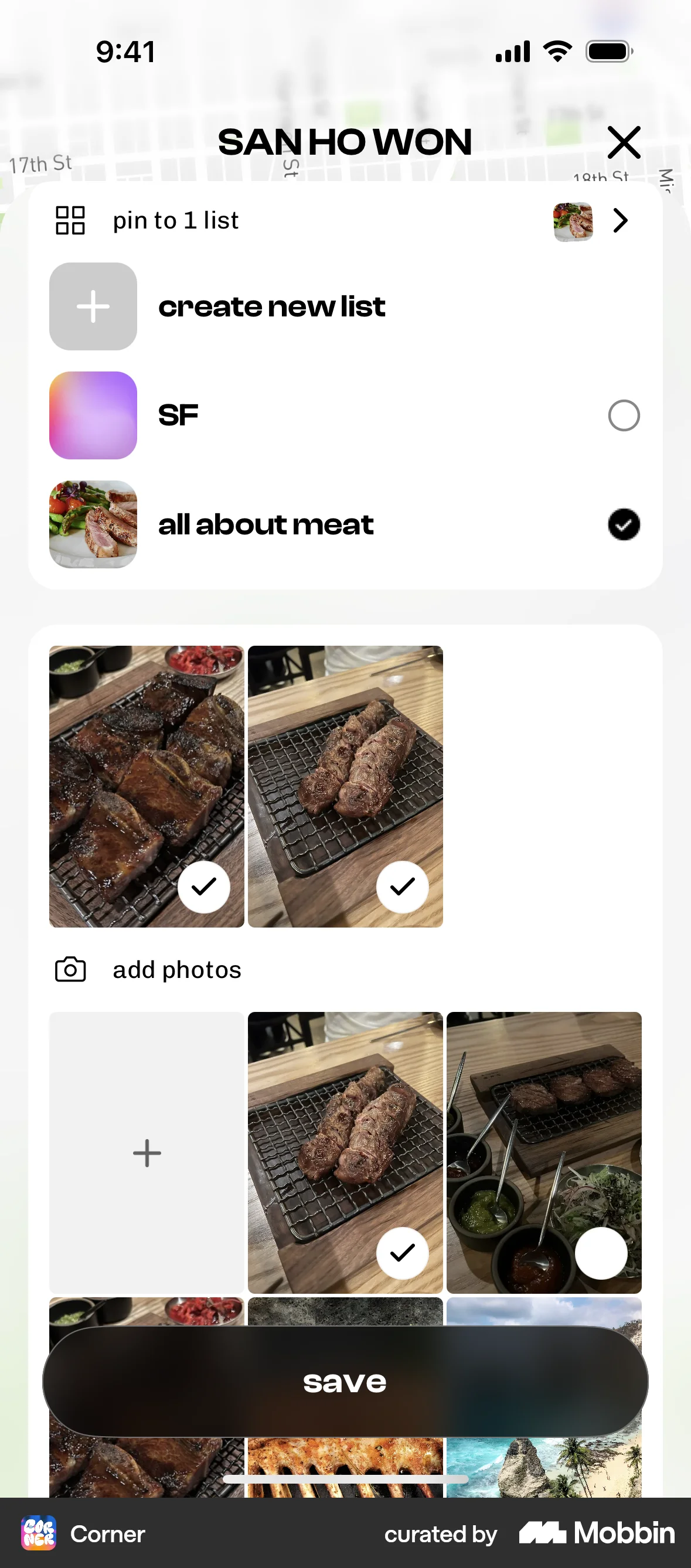 Corner iOS screen containing Checkbox UI element