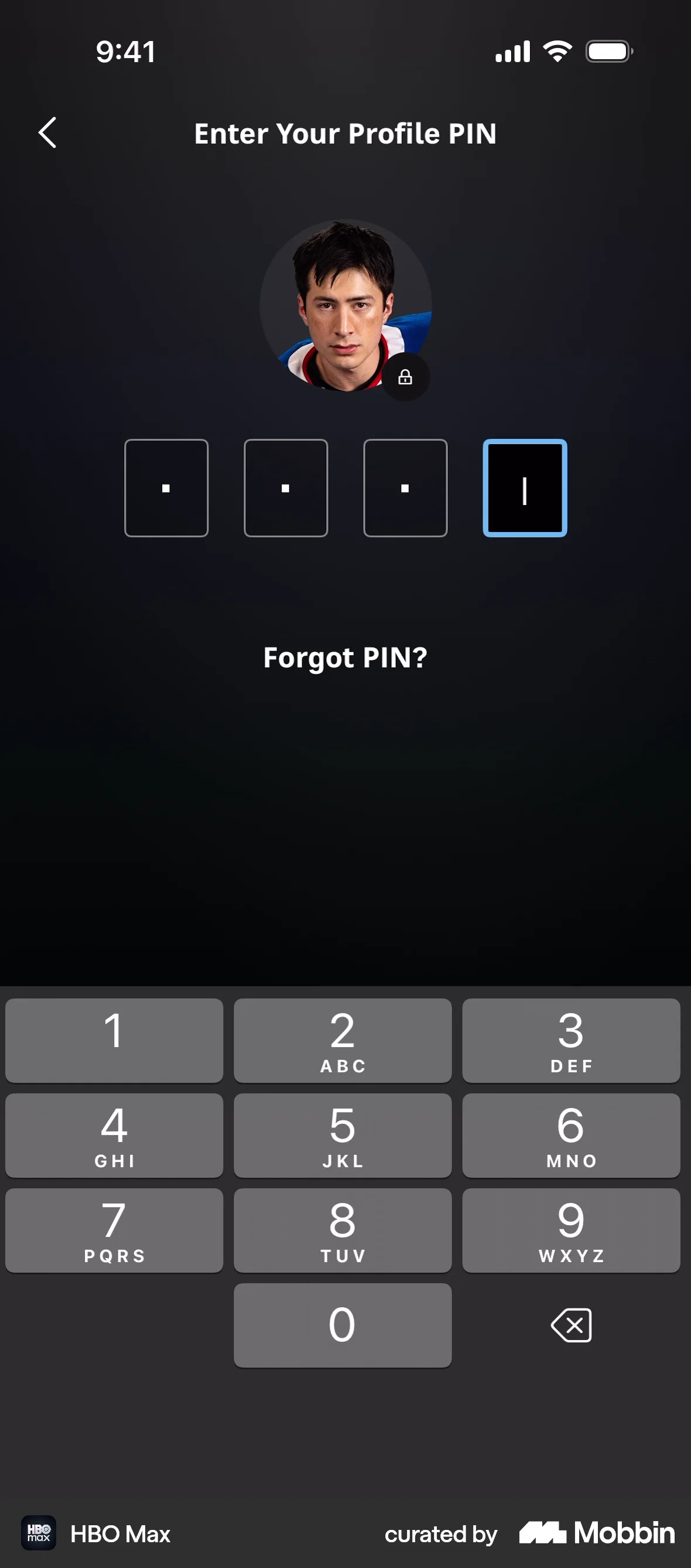 HBO Max Onboarding screen