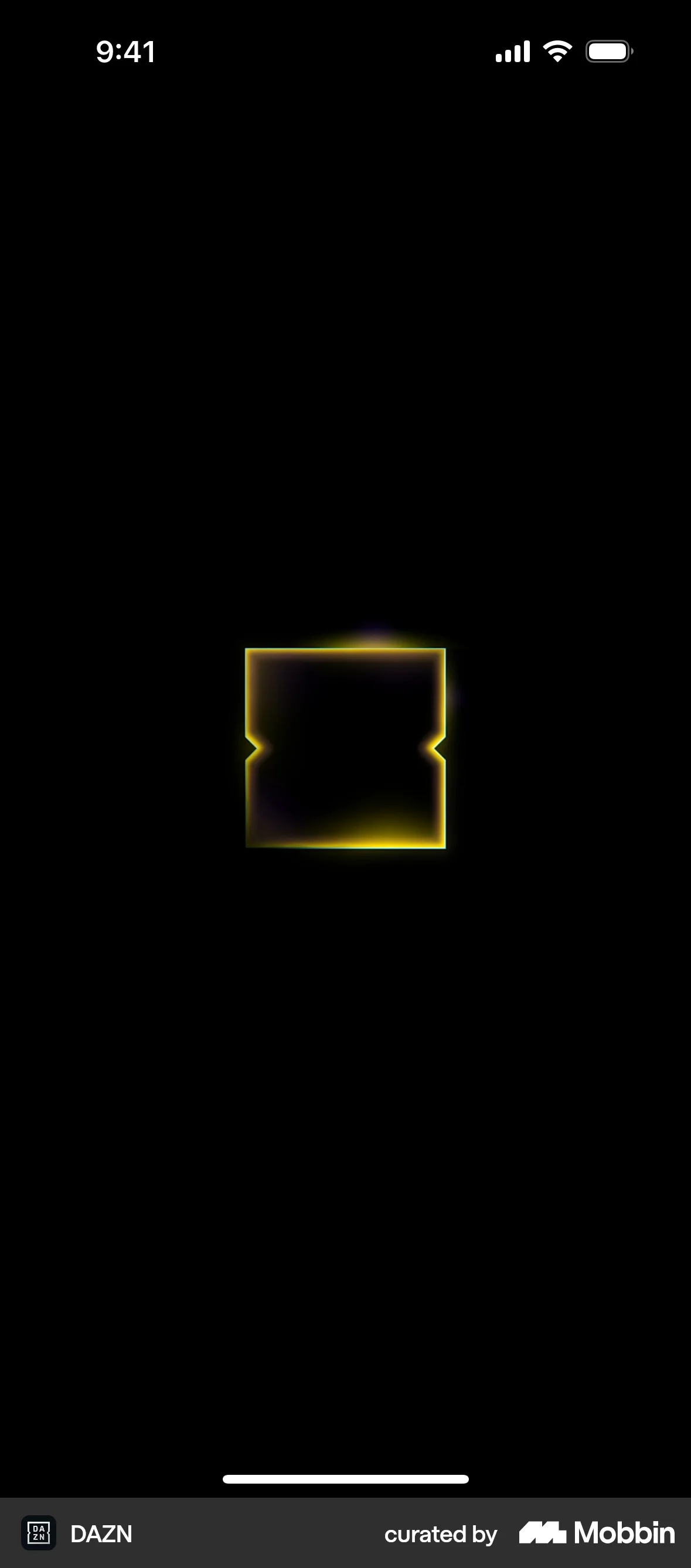 DAZN iOS Loading screen