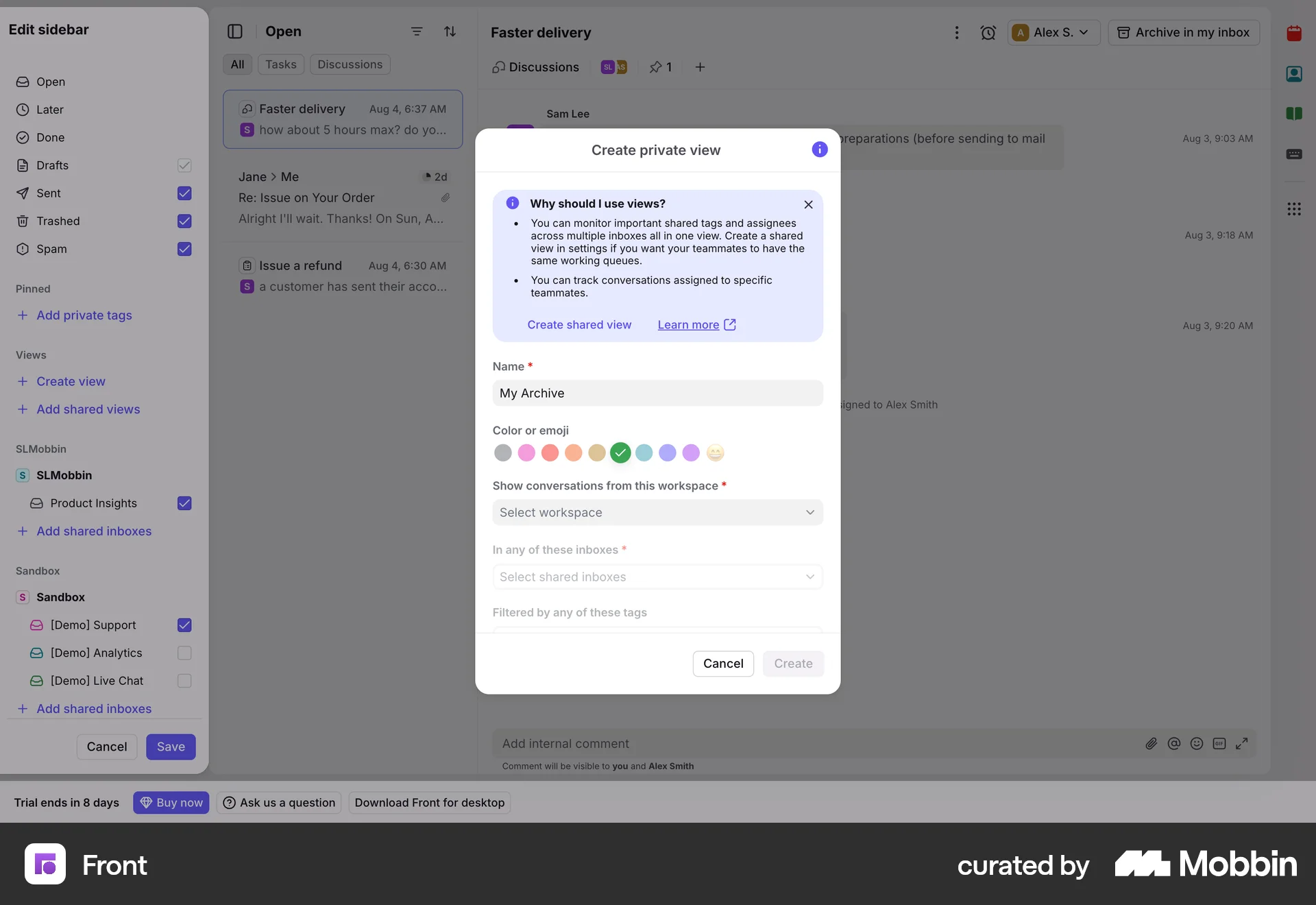 Front Web screen containing Tile UI element