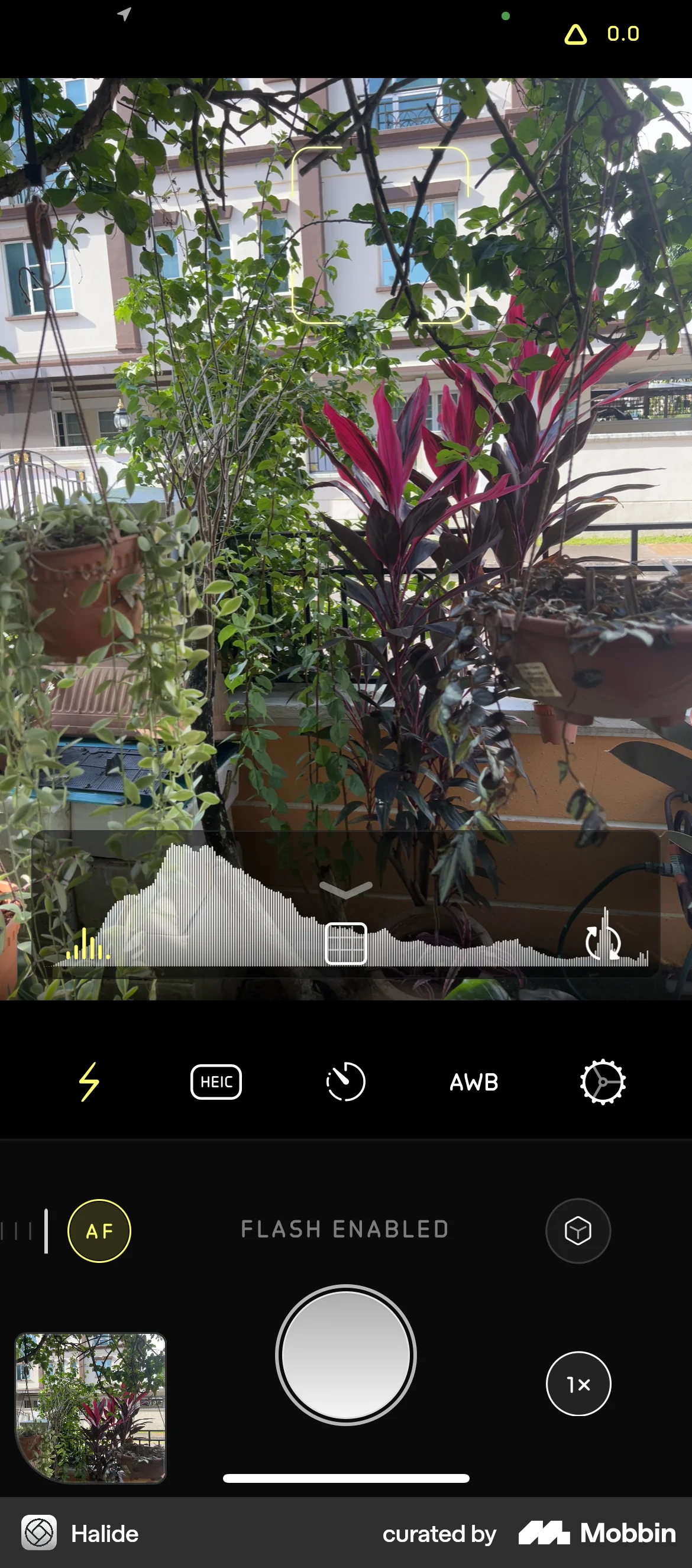 Halide iOS Camera & Scanner screen