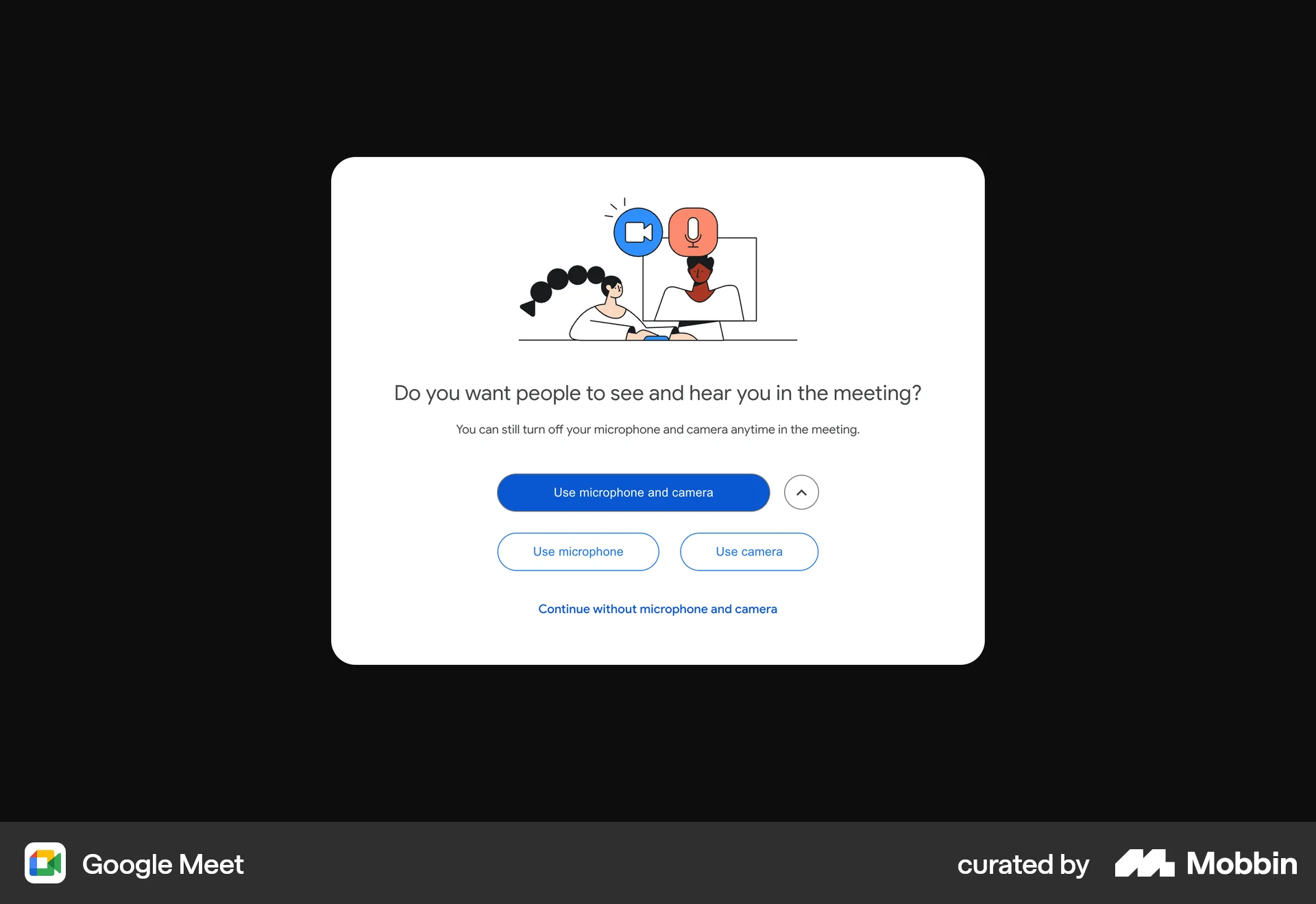 Google Meet Web Permission screen