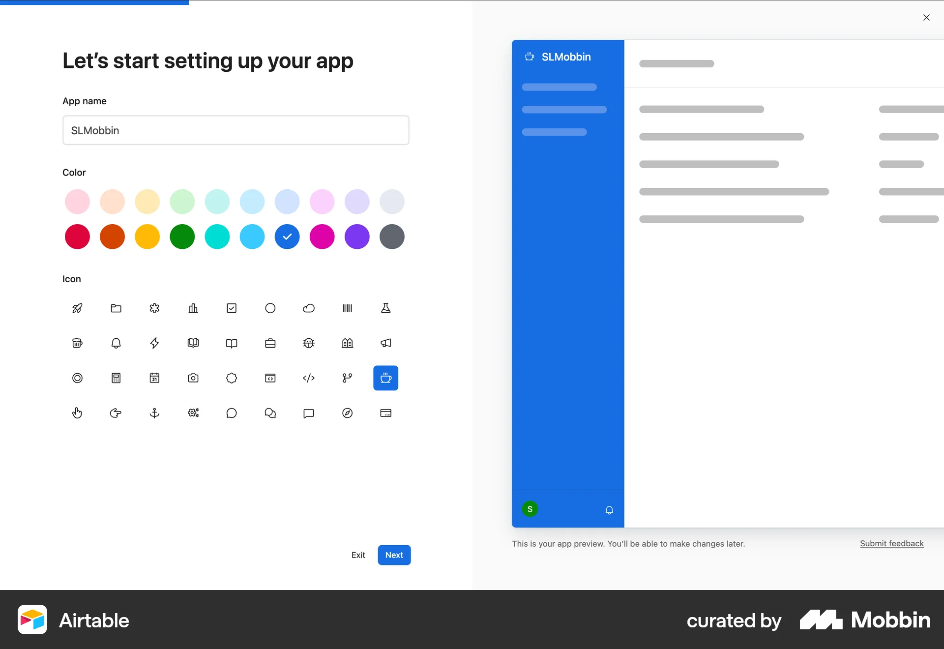 Airtable Web screen containing Full-Screen Overlay UI element