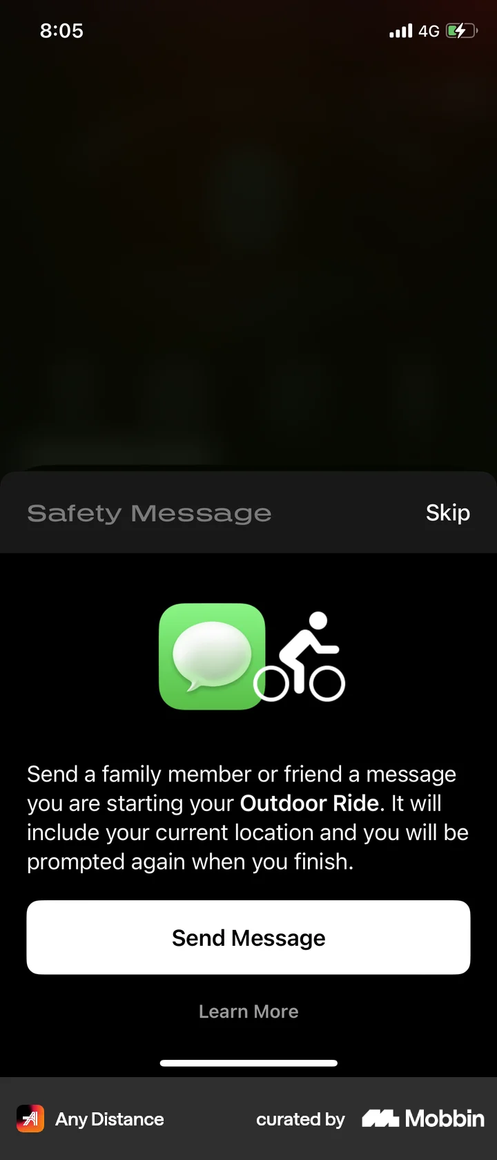 Safety Message Mobile Any Distance iOS Send Safety Message | Mobbin