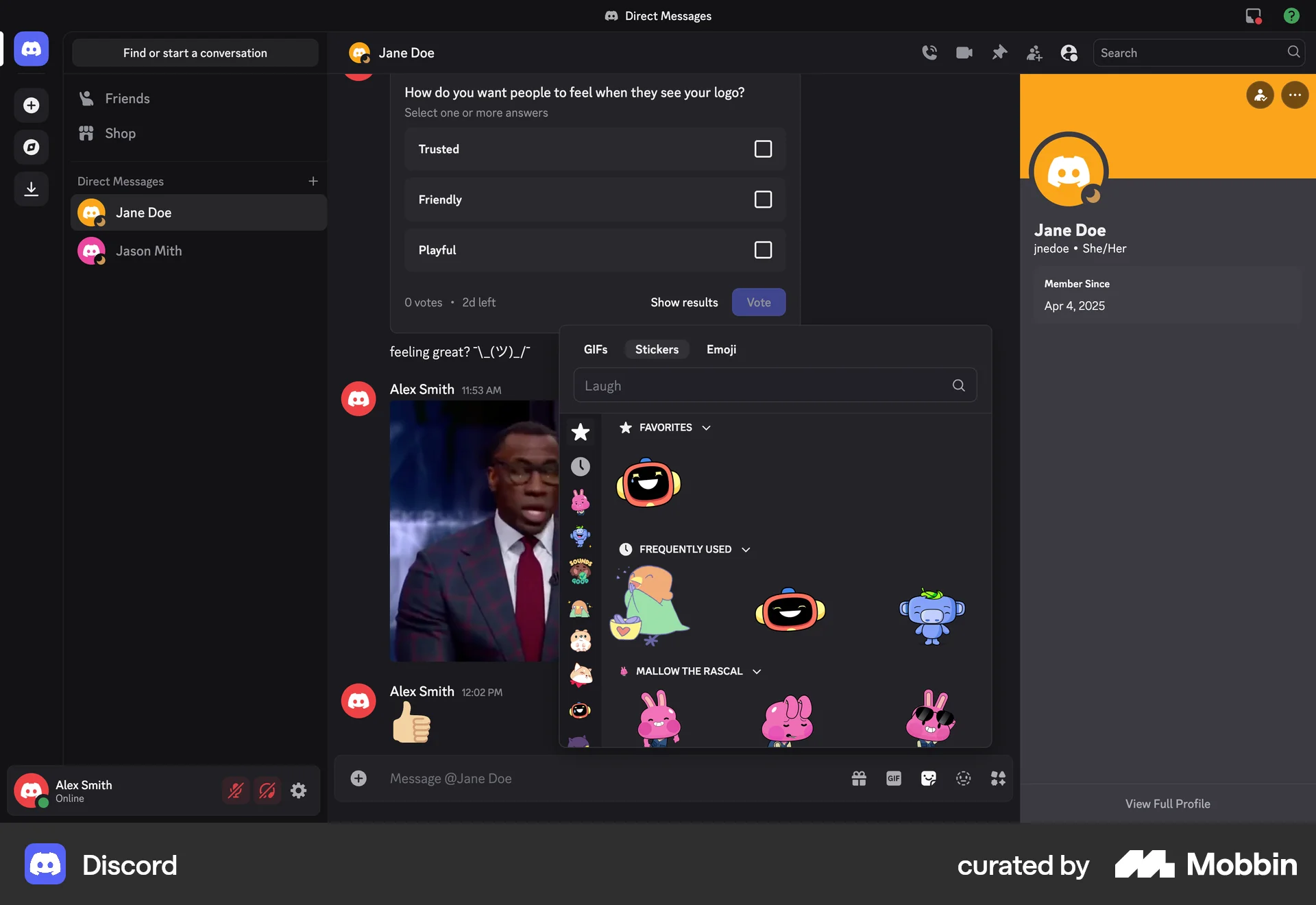 Discord Web Bookmarks & Collections screen