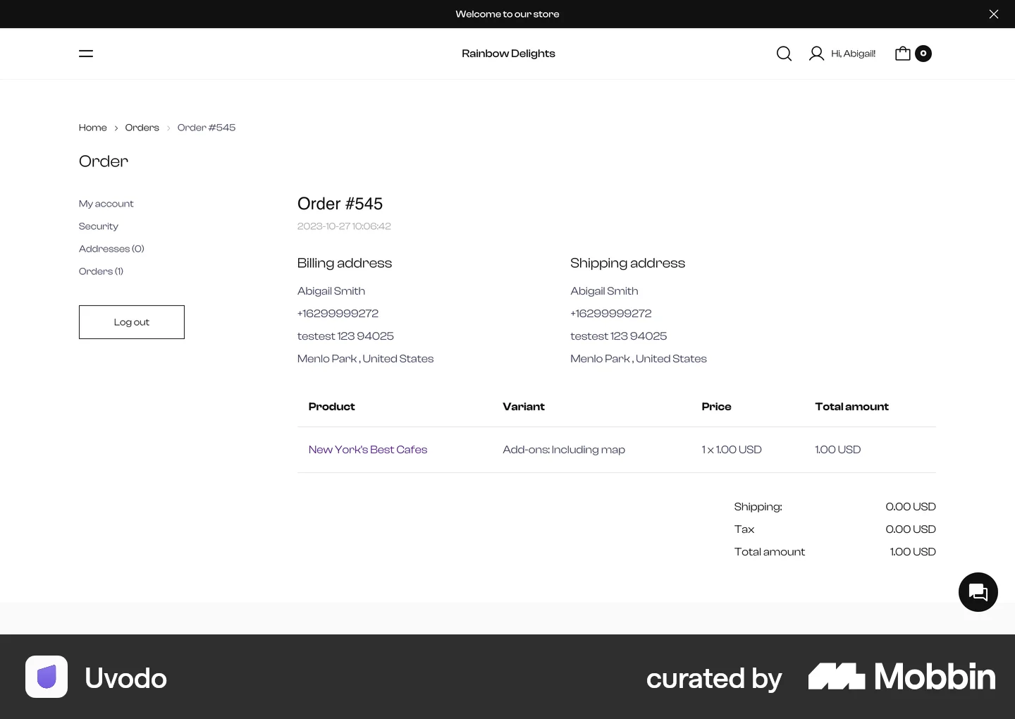 Web Order Page Example Order Details Page Web UI Design Inspiration