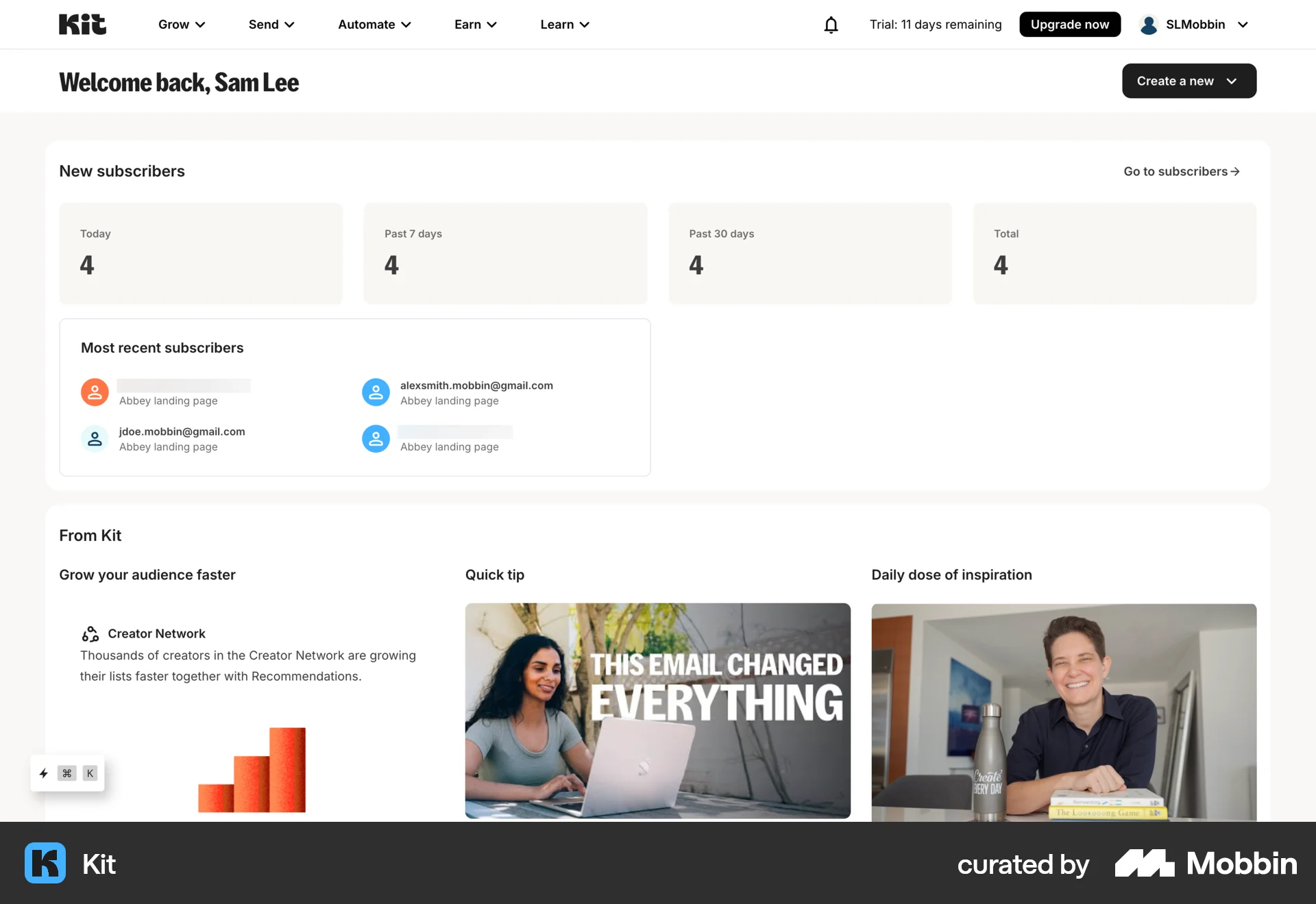 Kit Web CRM App screen