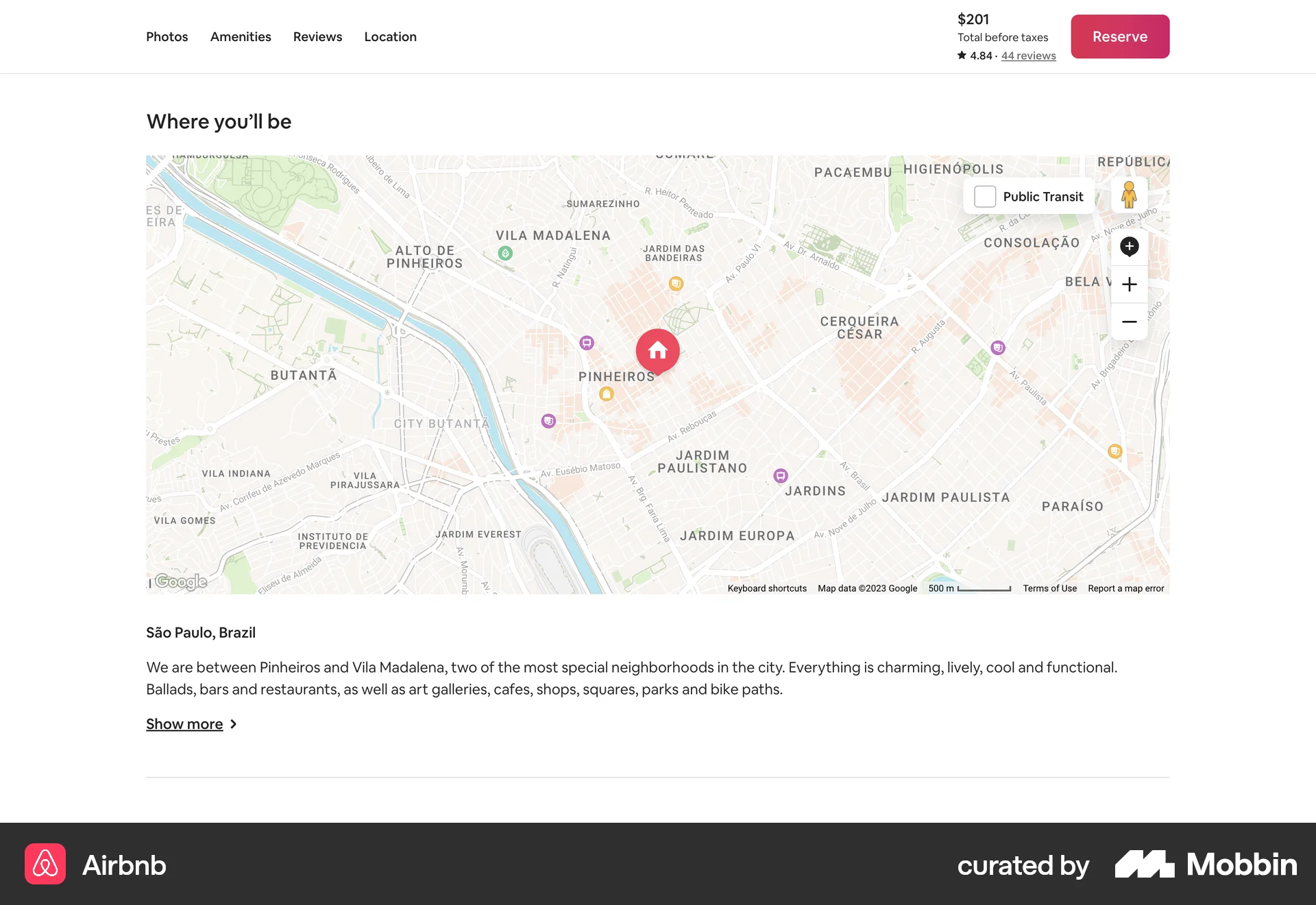 Airbnb Web Real Estate App screen