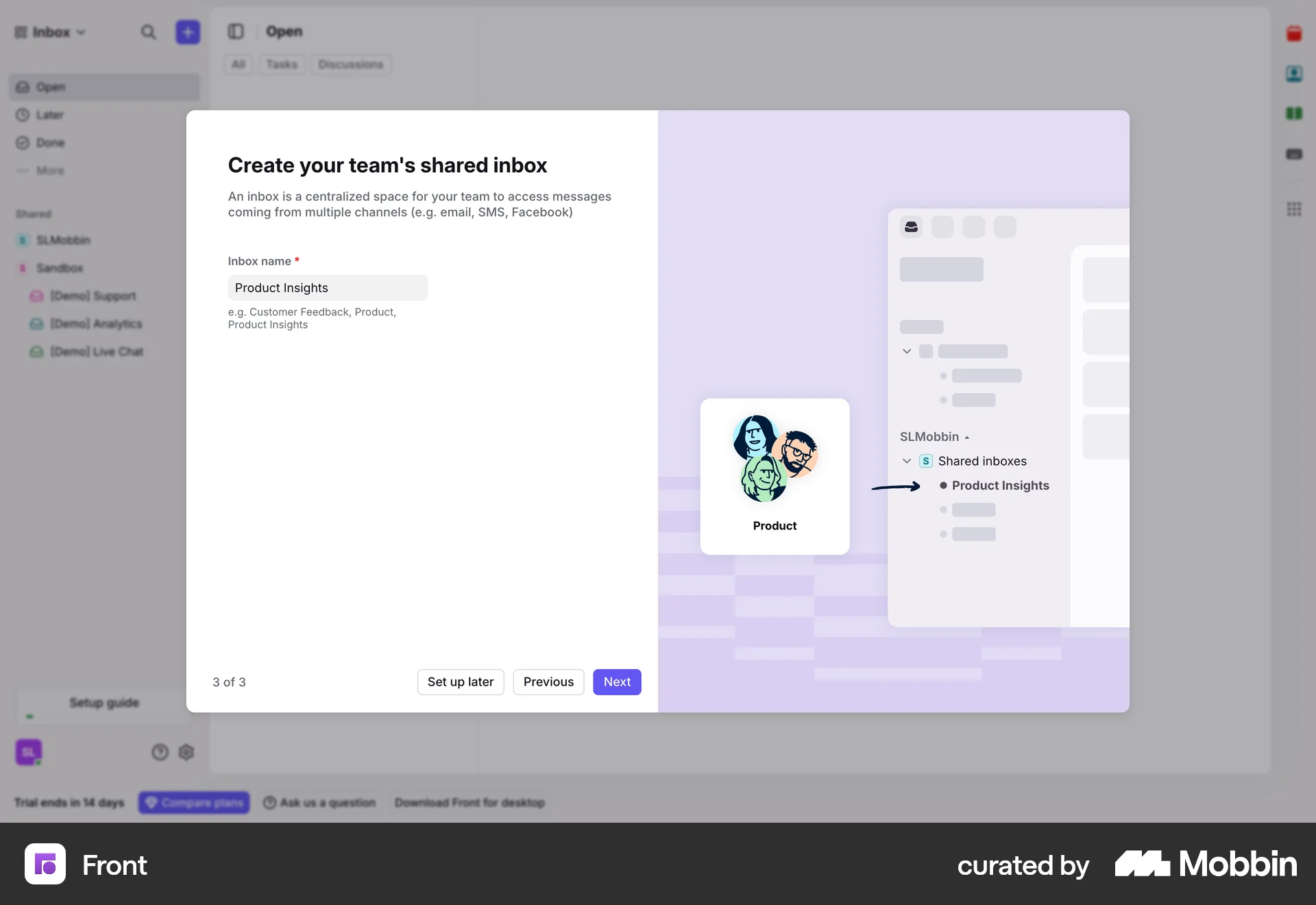 Front Web Add & Create screen