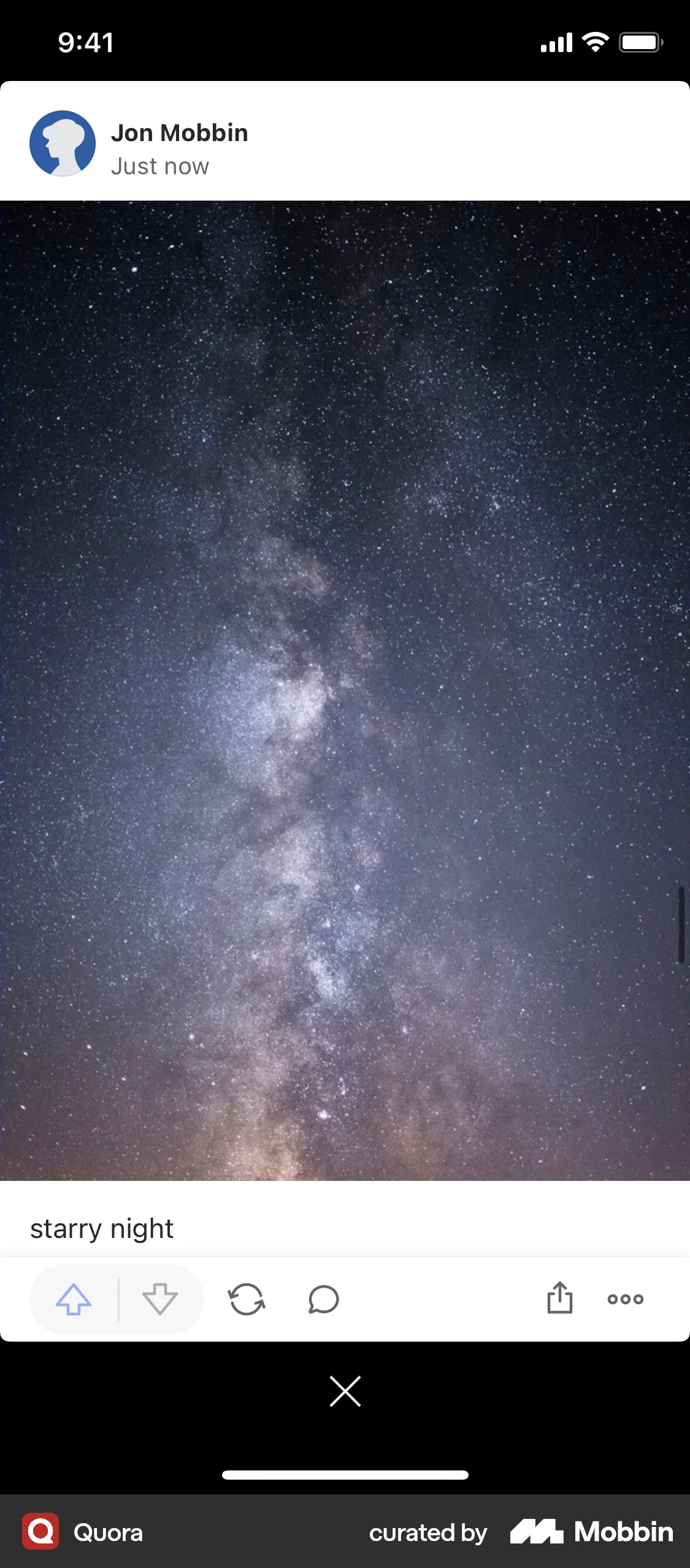 Quora iOS Post Detail screen