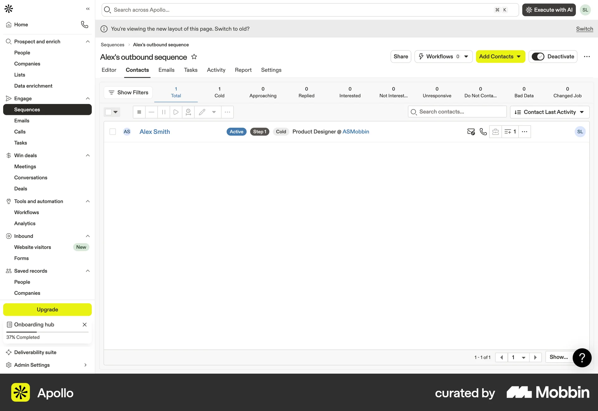 Apollo Web screen containing Pagination UI element