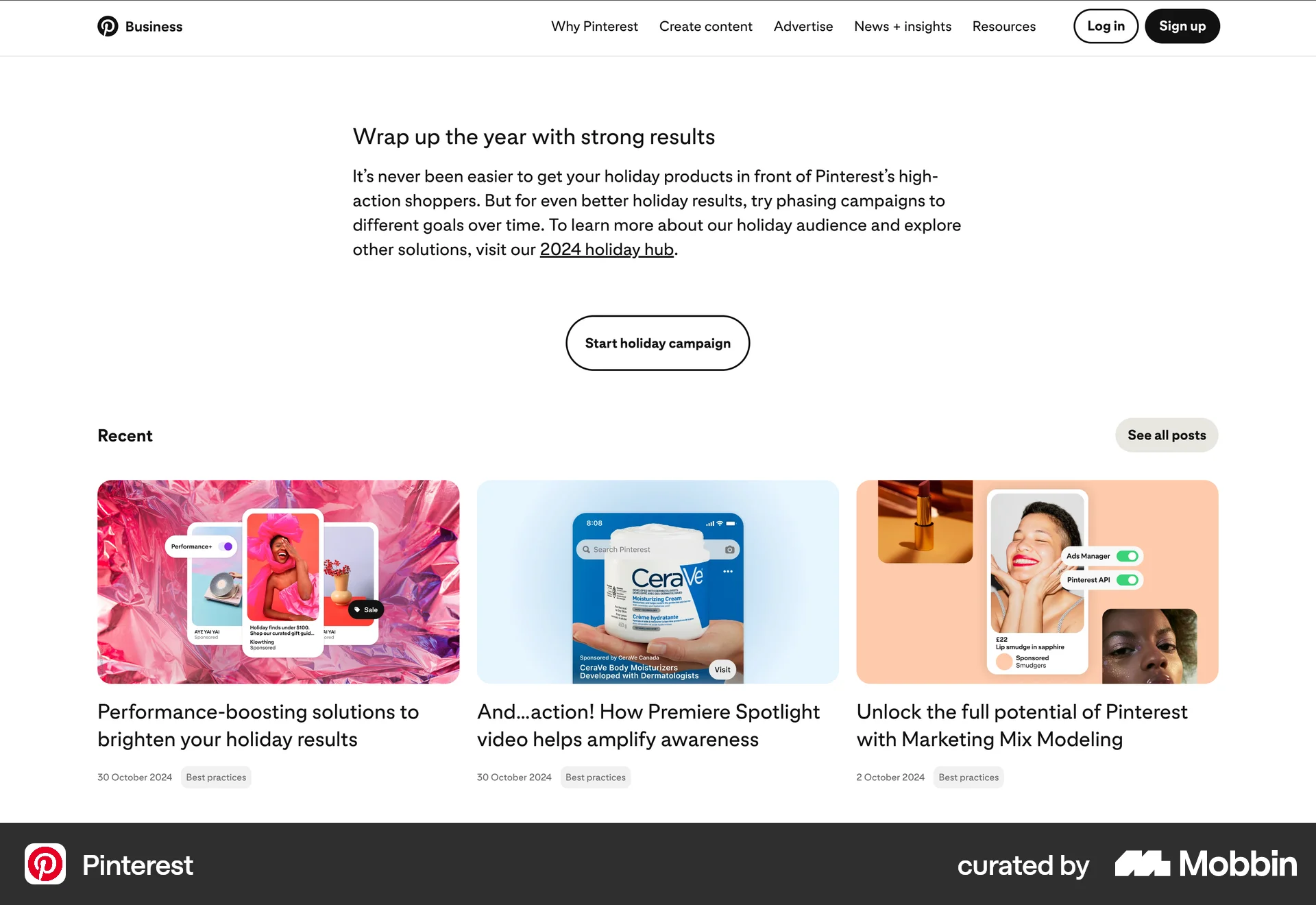 Pinterest Web Suggestions & Similar Items screen