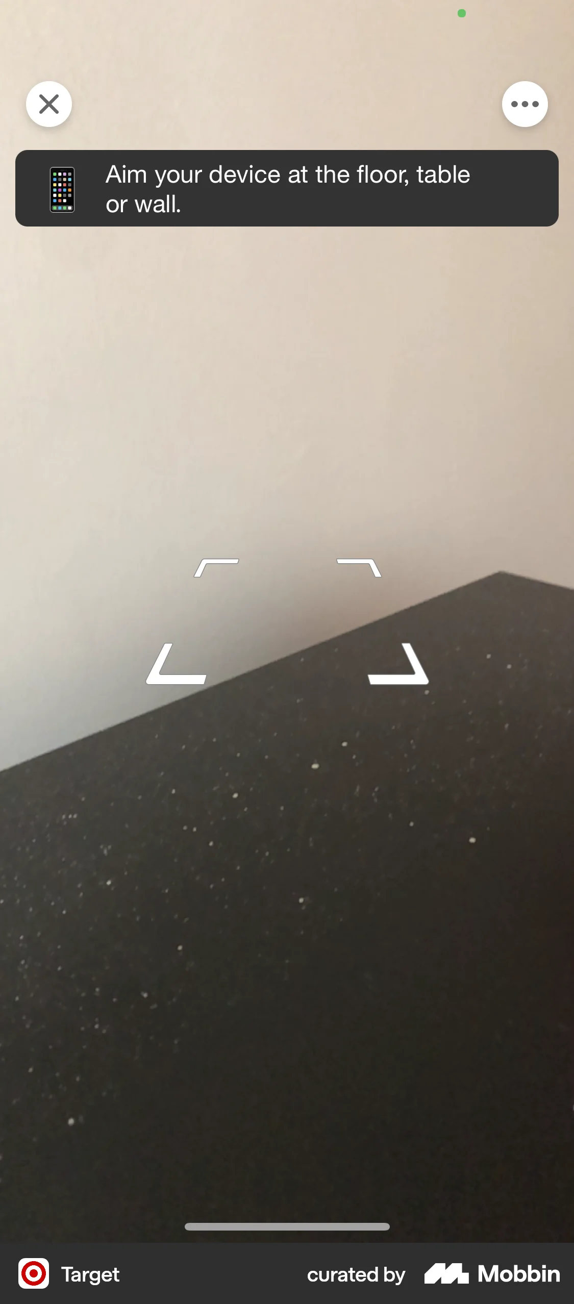Toast Scan Target iOS AR View - Scan Surface | Mobbin
