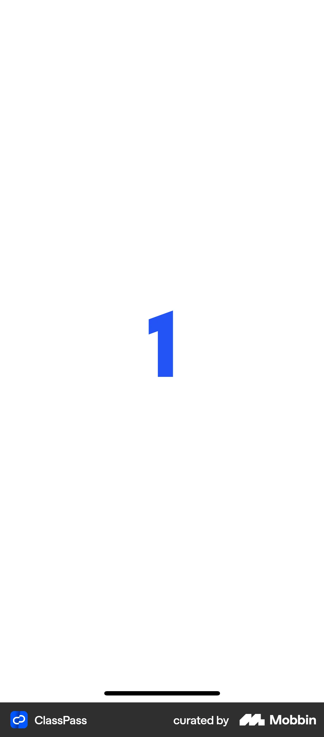 ClassPass iOS Timer & Clock screen