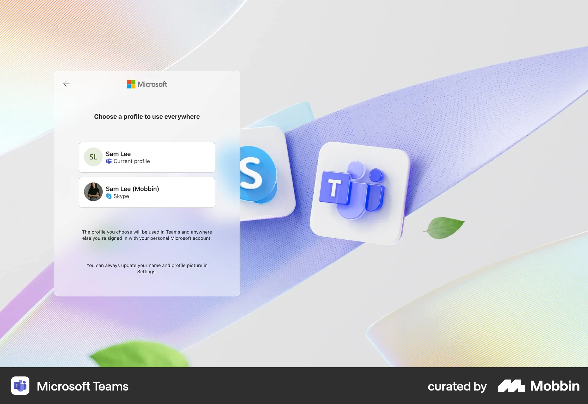 Microsoft Teams Web Select screen