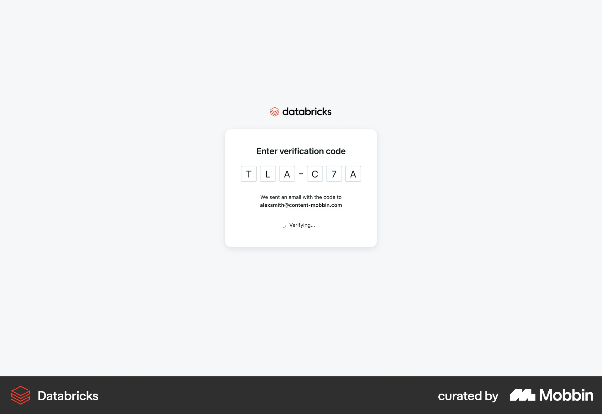 Databricks Login Flow Databricks Web Logging in Flow | Mobbin