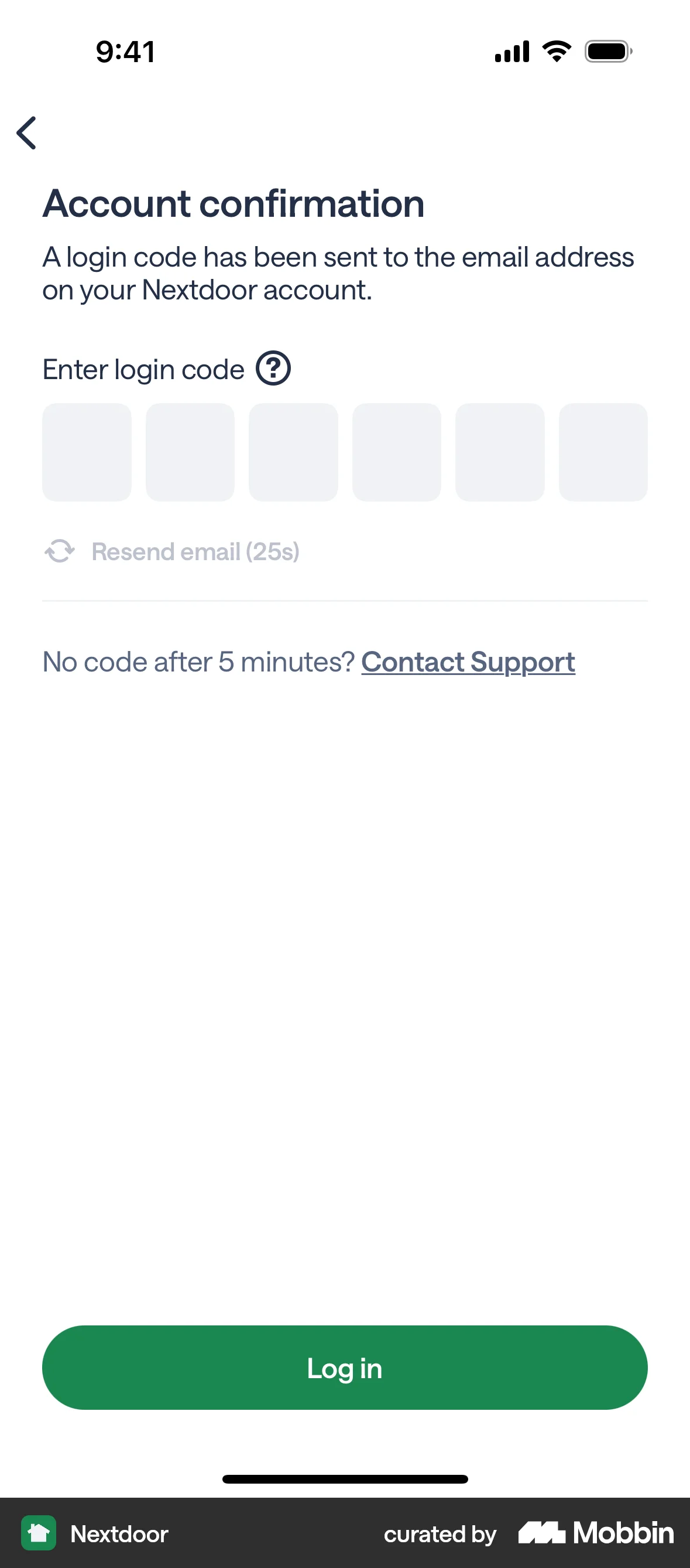 Nextdoor iOS Timer & Clock screen