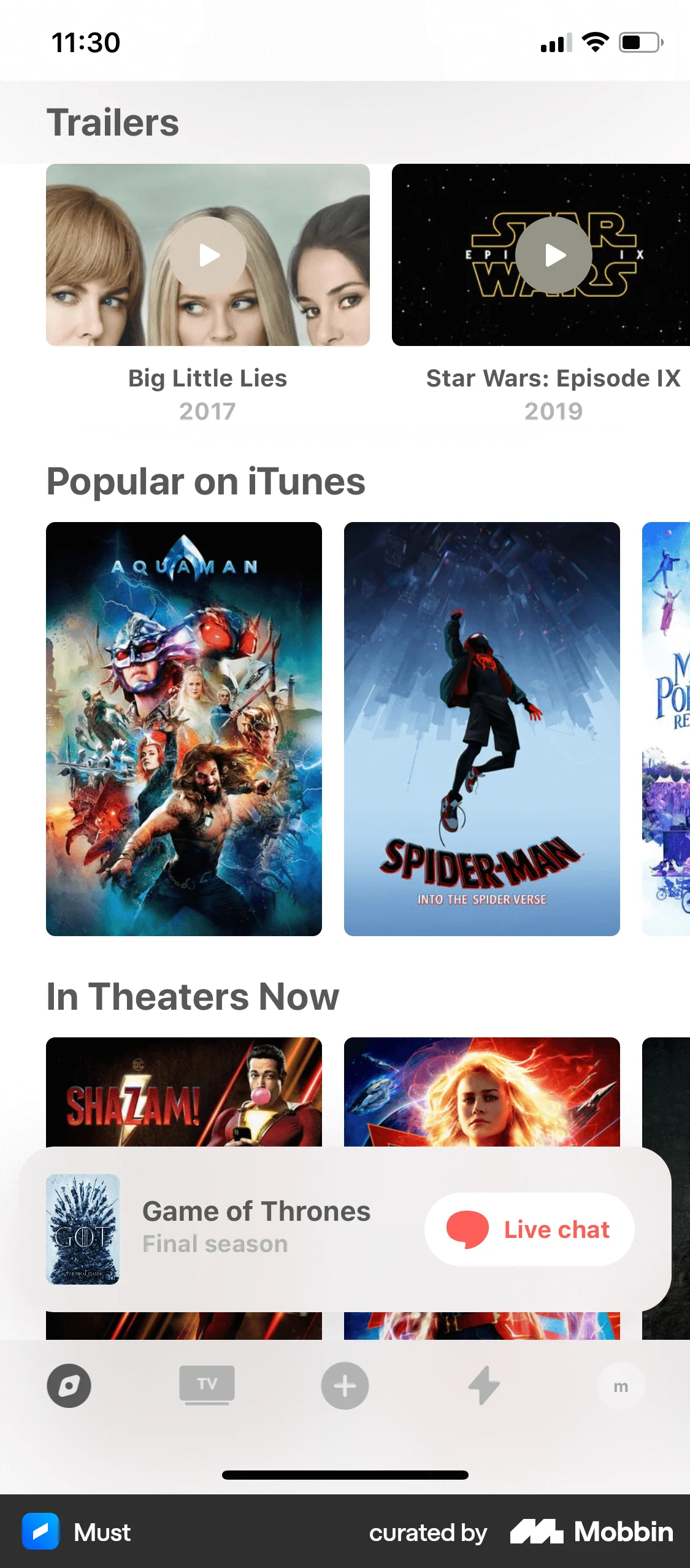 Must iOS TV Show & Movie Detail screen