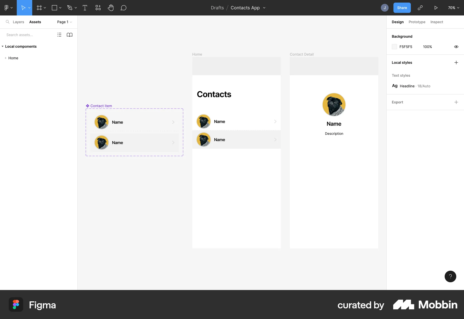 Figma Web Bookmarks & Collections screen
