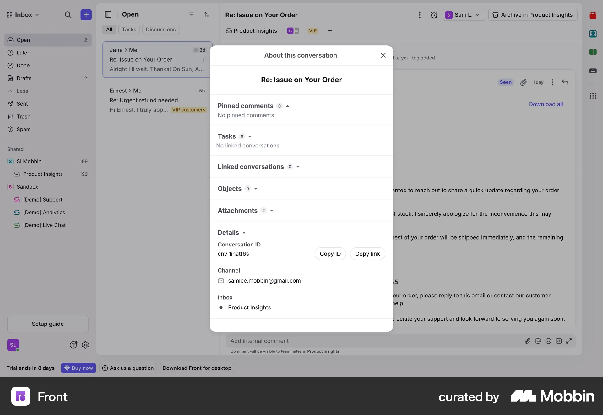 Front Web Other Content screen