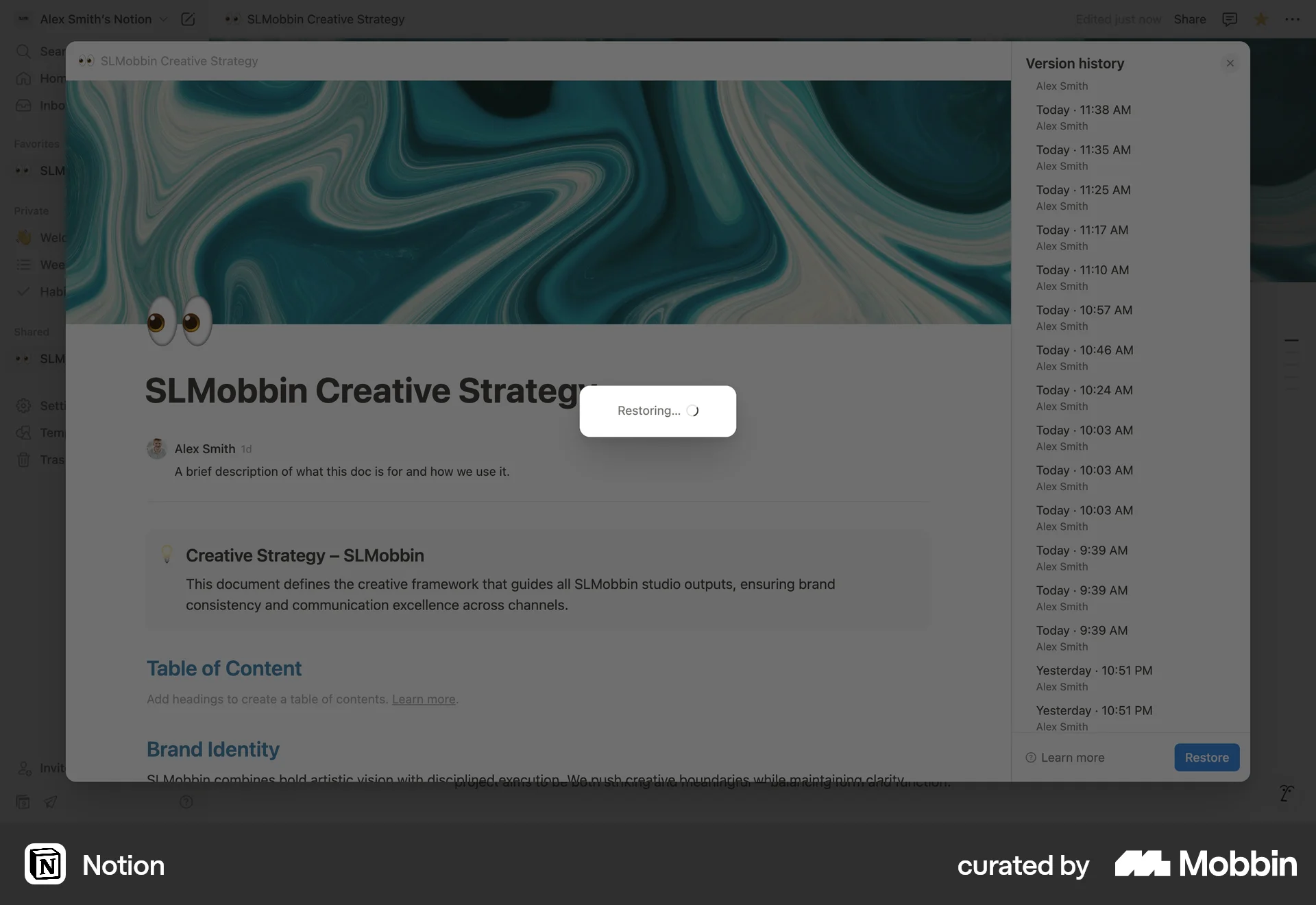 Notion Web Loading screen