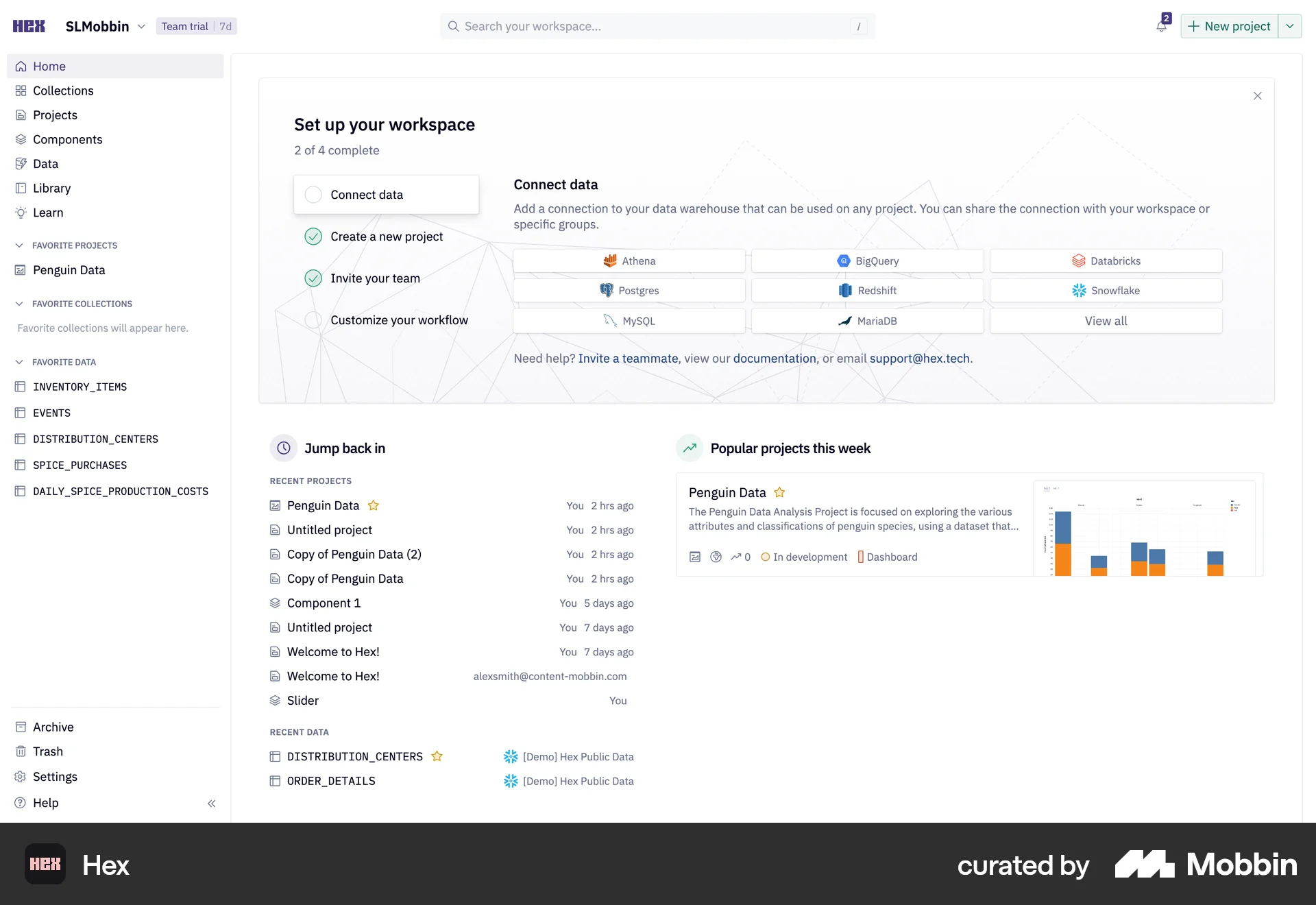 Hex Web Progress screen