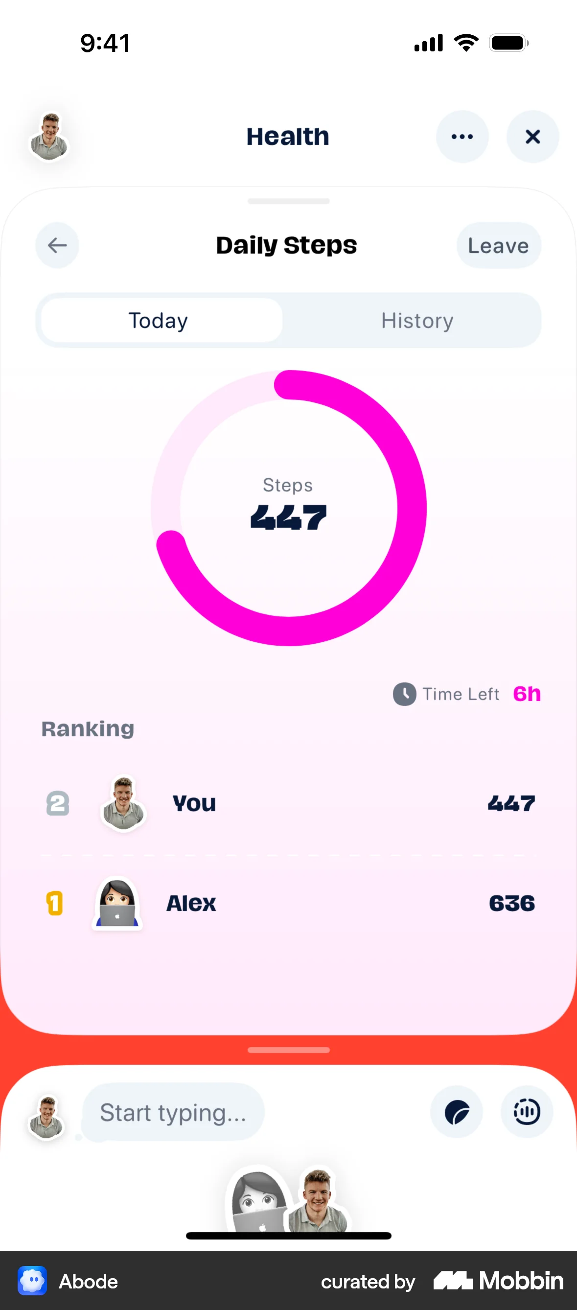 Abode iOS Timer & Clock screen