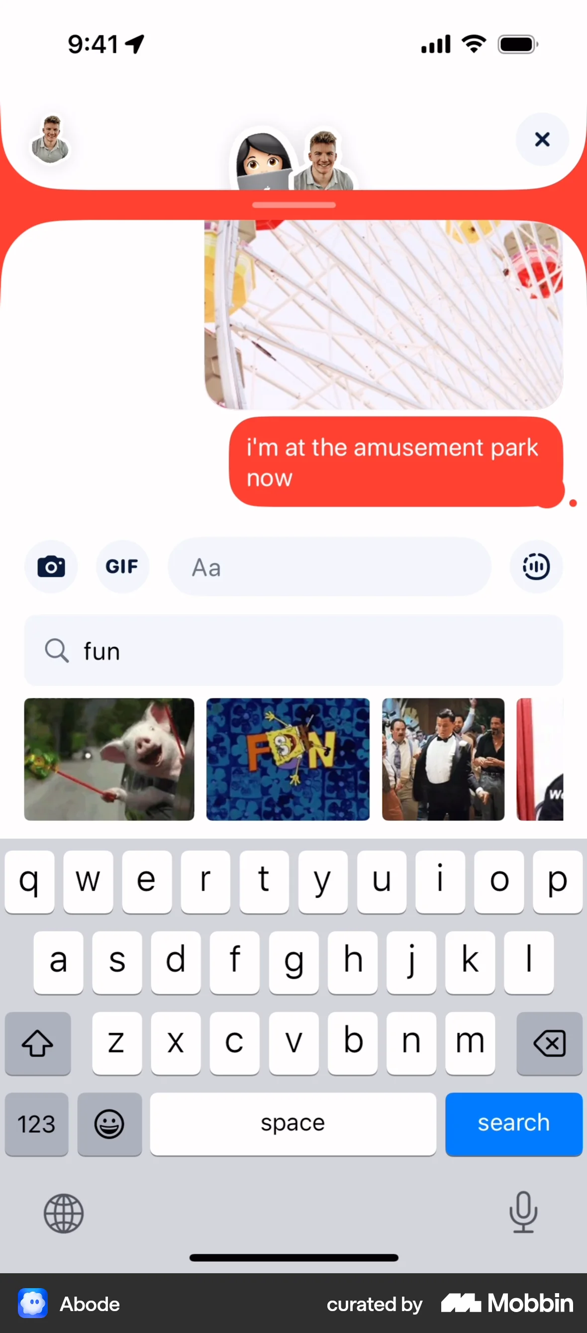 Abode iOS Search screen