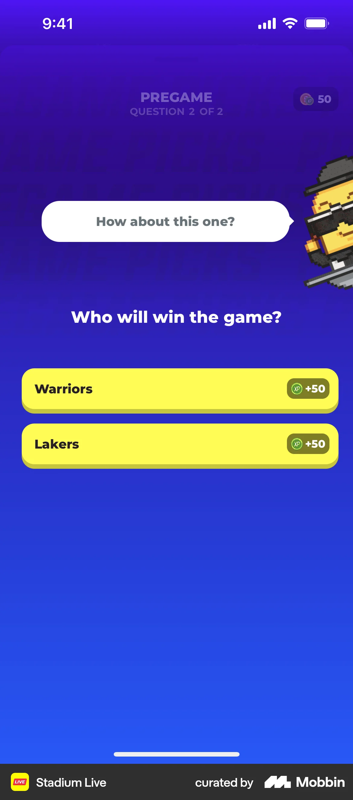 Stadium Live iOS Game UI screen