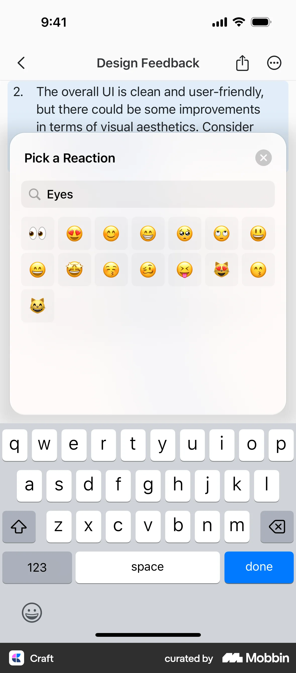 Craft iOS Like & Upvote screen