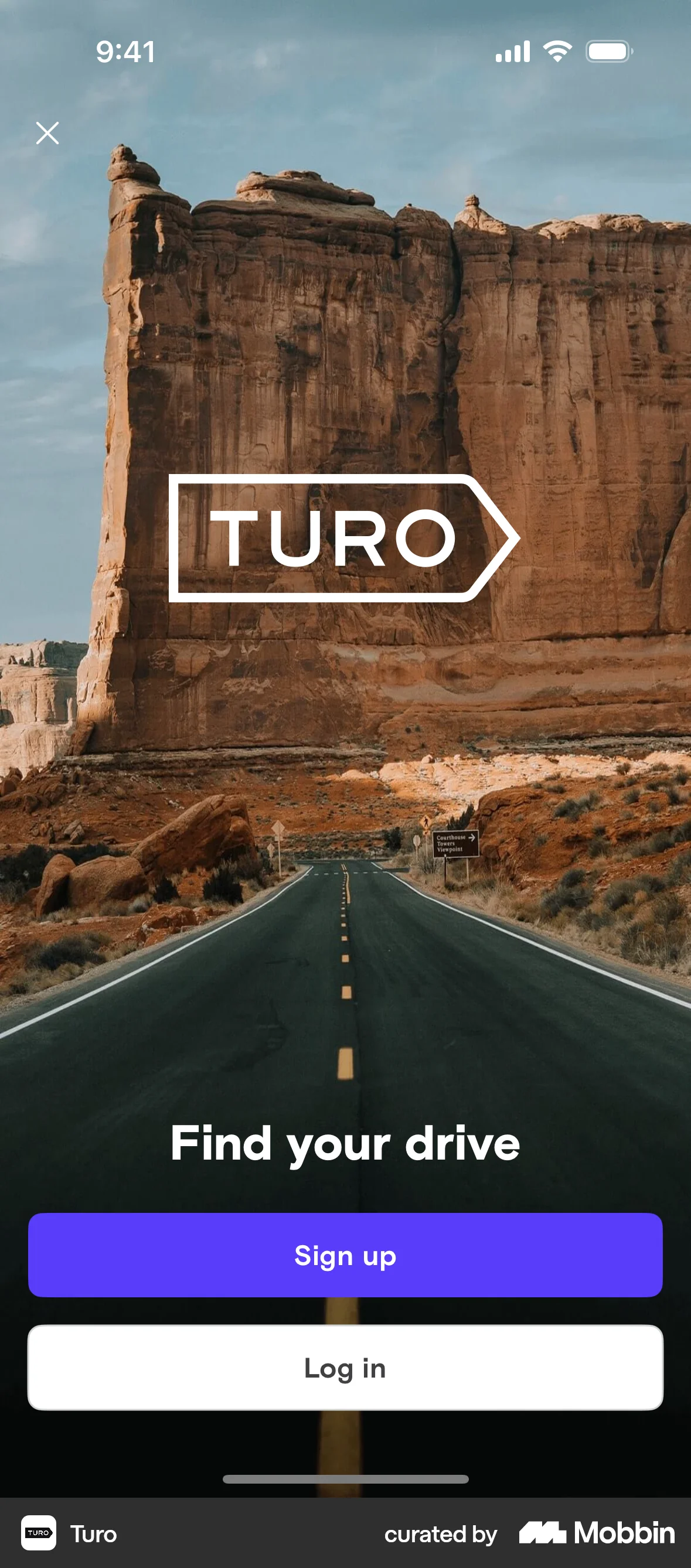 Turo iOS screen containing Full-Screen Overlay UI element