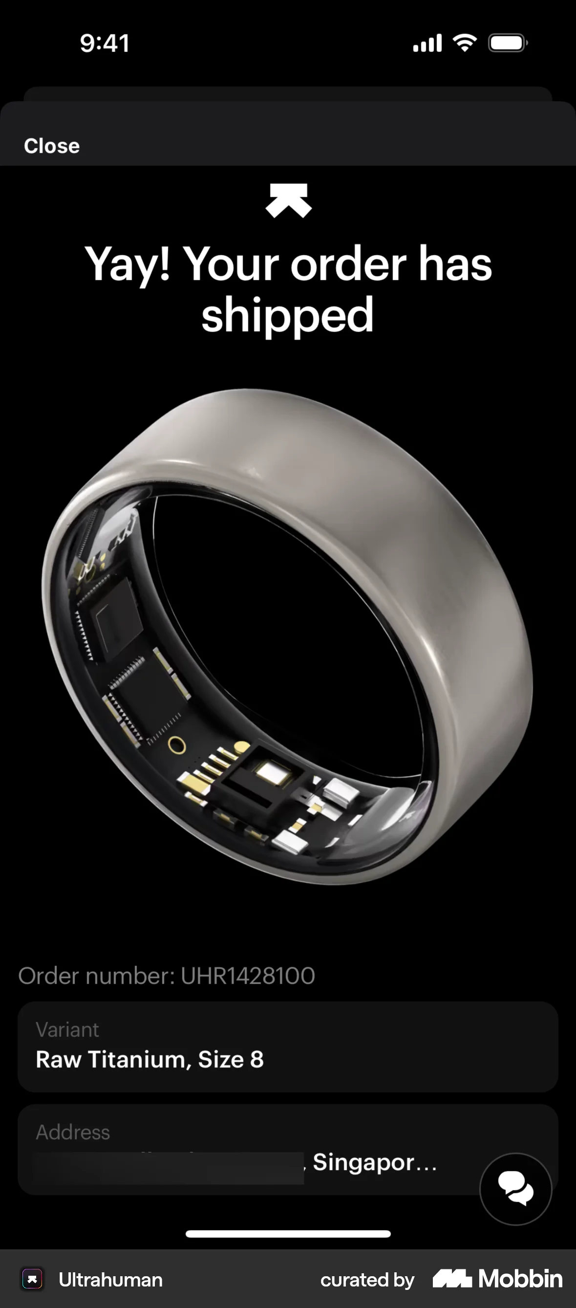 Ultrahuman iOS screen containing Photo UI element