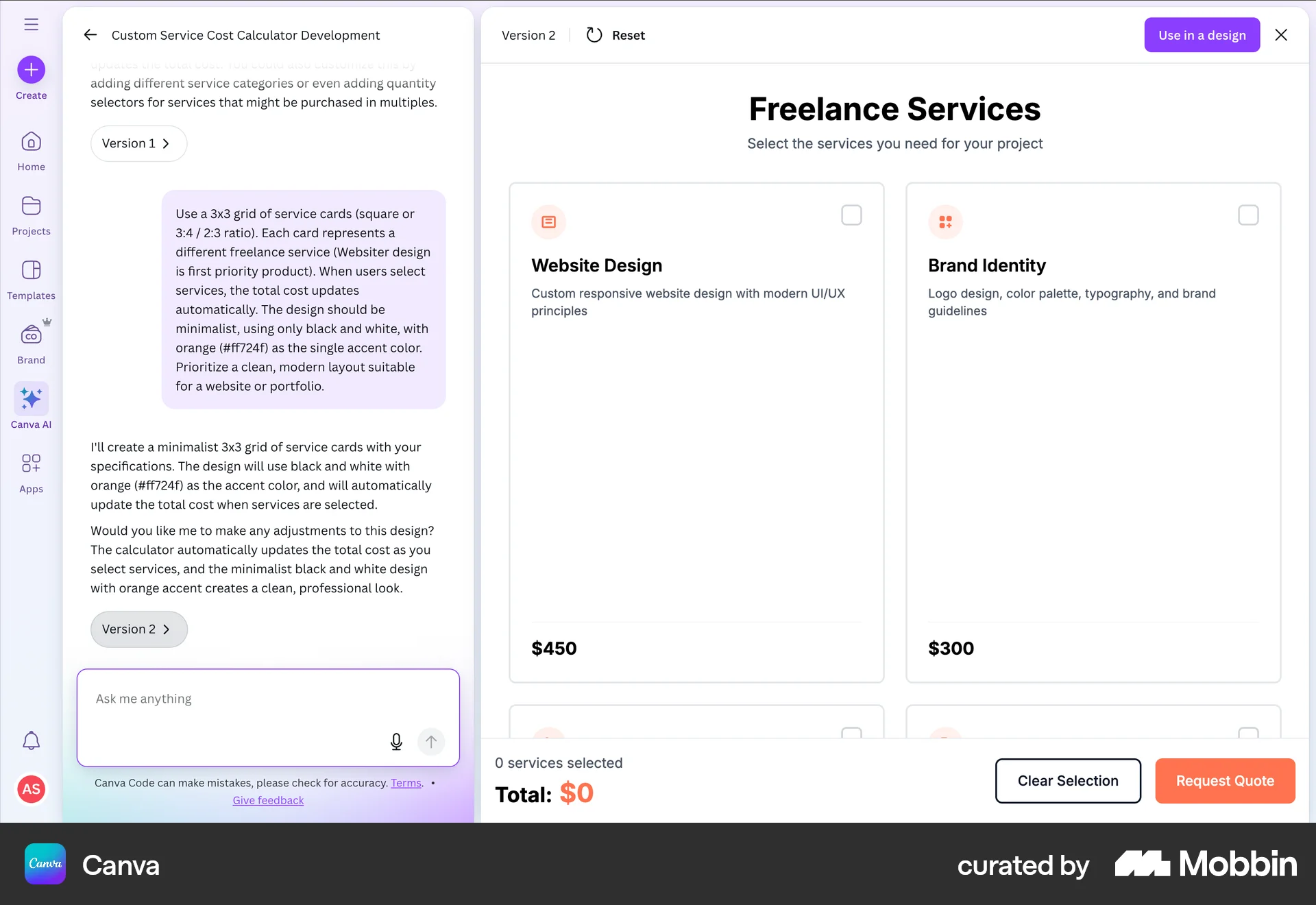 Canva Web Photo & Video App screen