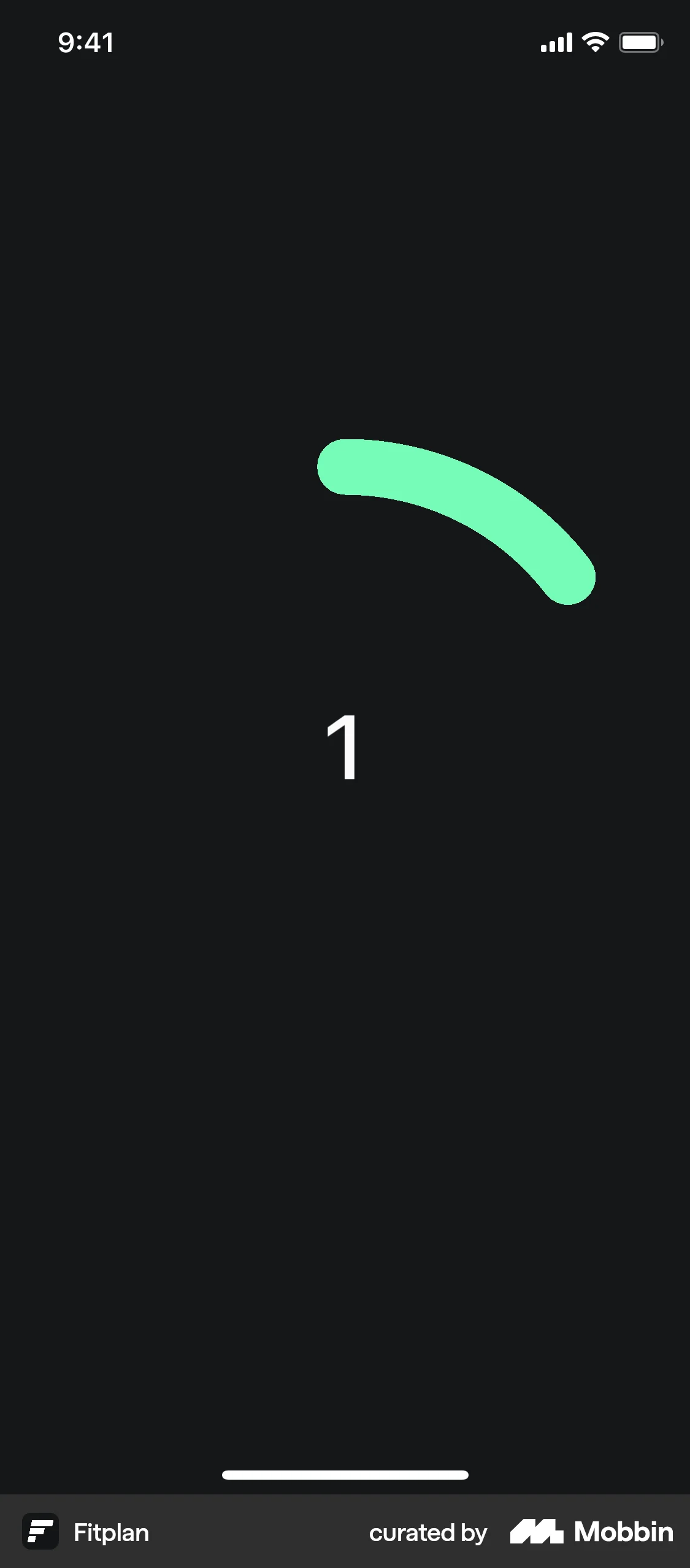 Fitplan iOS Timer & Clock screen