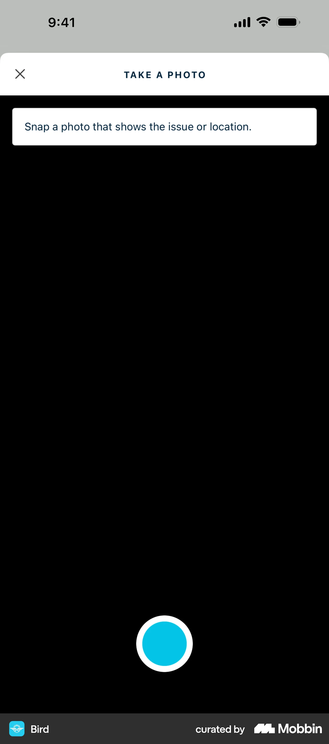 Bird iOS Camera & Scanner screen