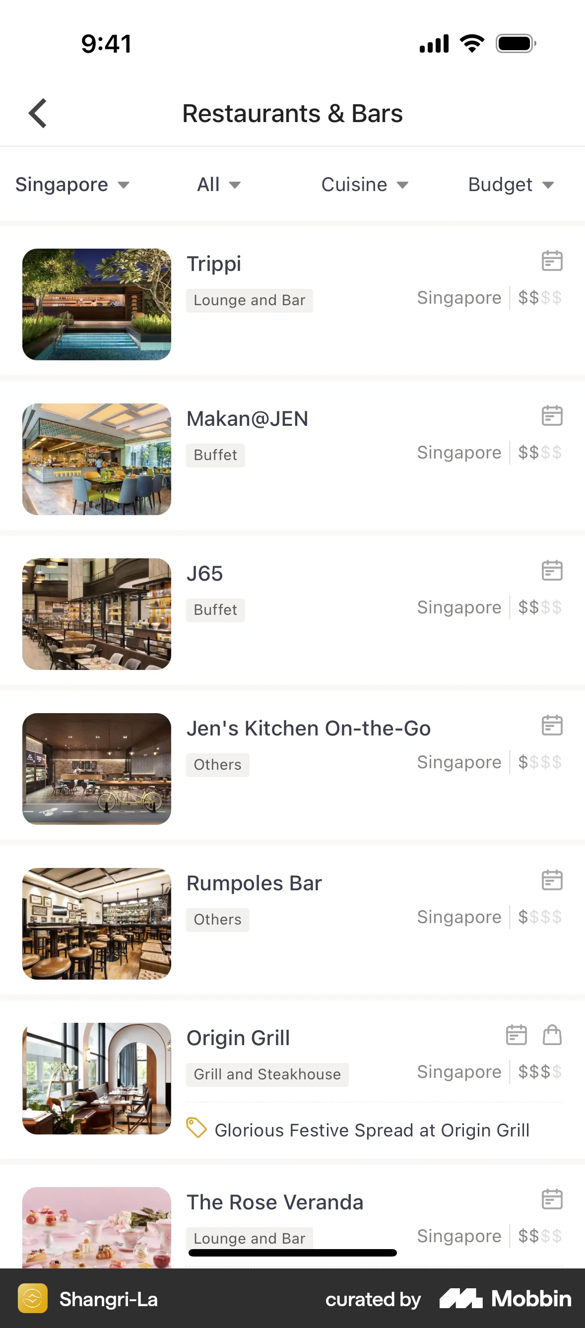 Shangri-La Circle screen