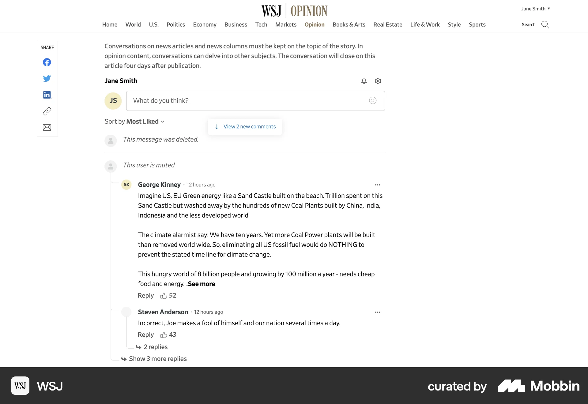 WSJ Web Ban & Block screen
