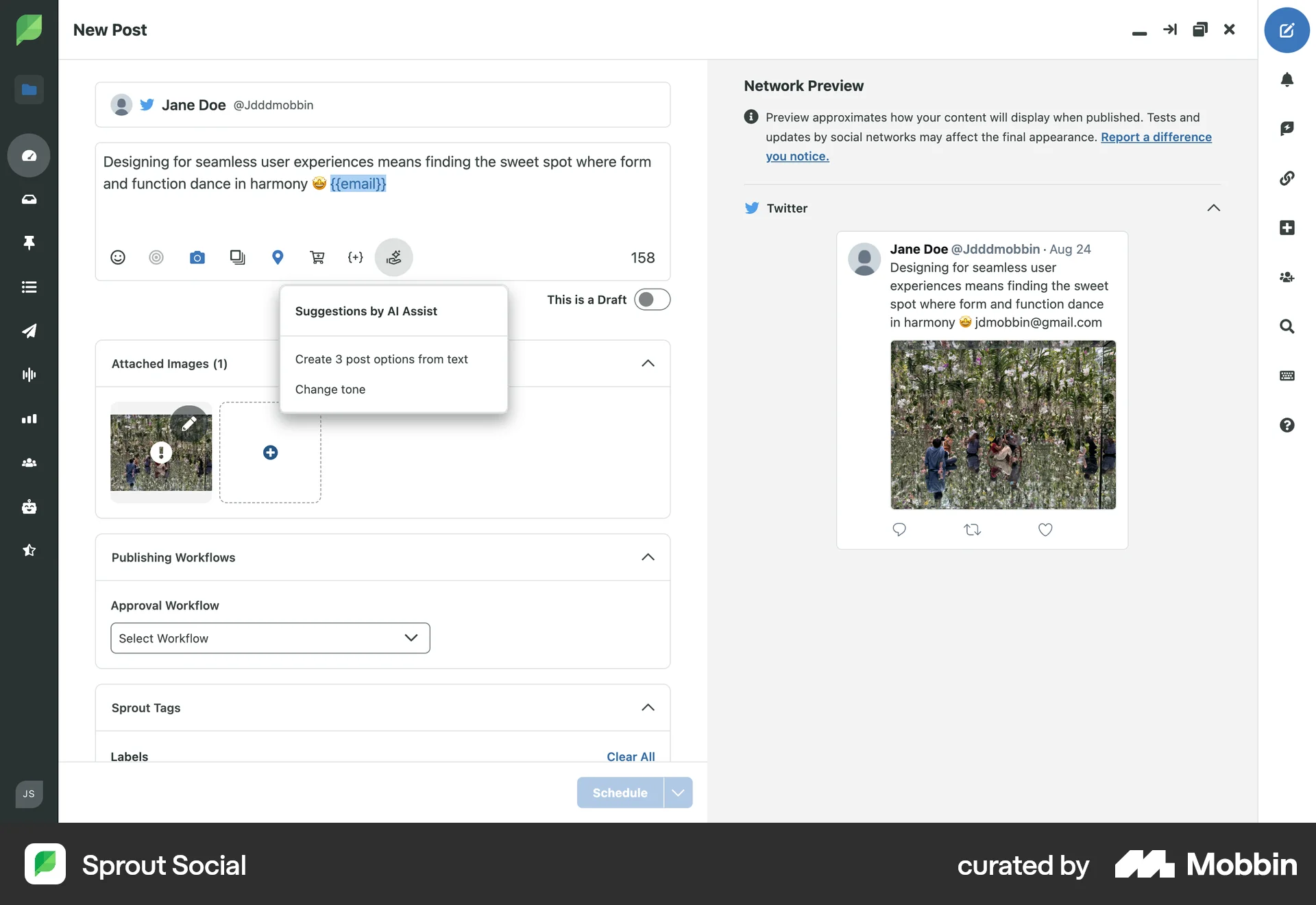 Sprout Social Web Misc screen