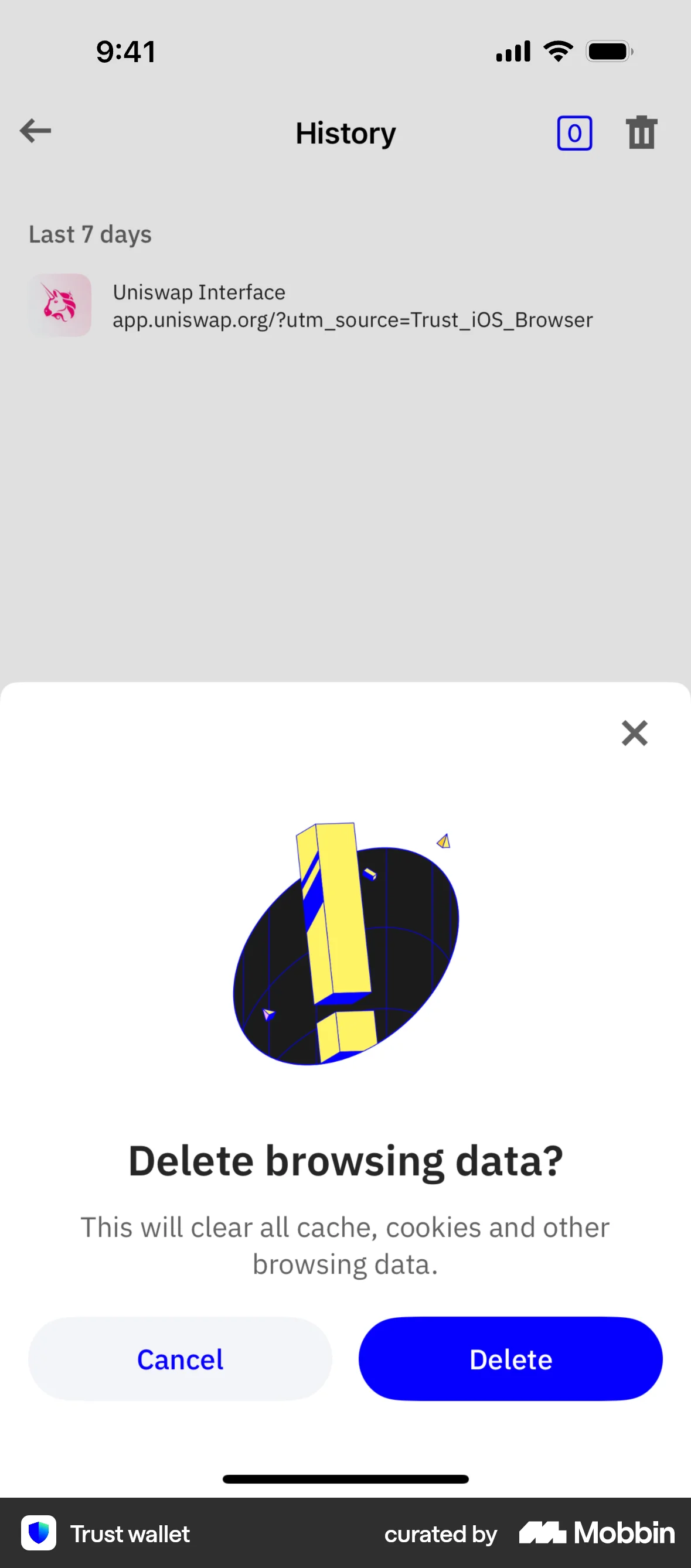 Trust Wallet iOS Crypto & Web3 App screen