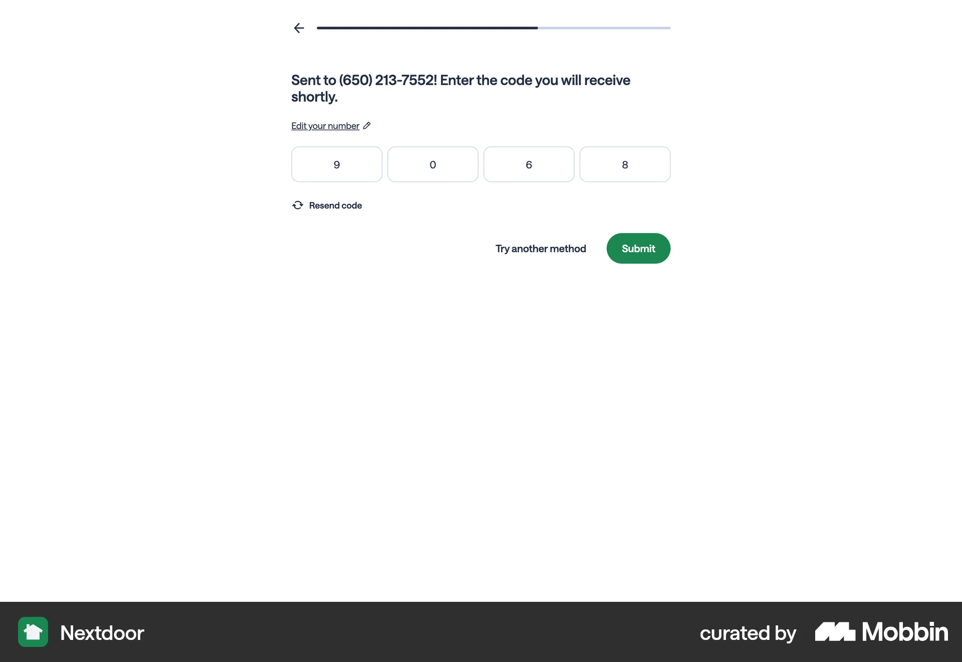 Nextdoor Web News App screen