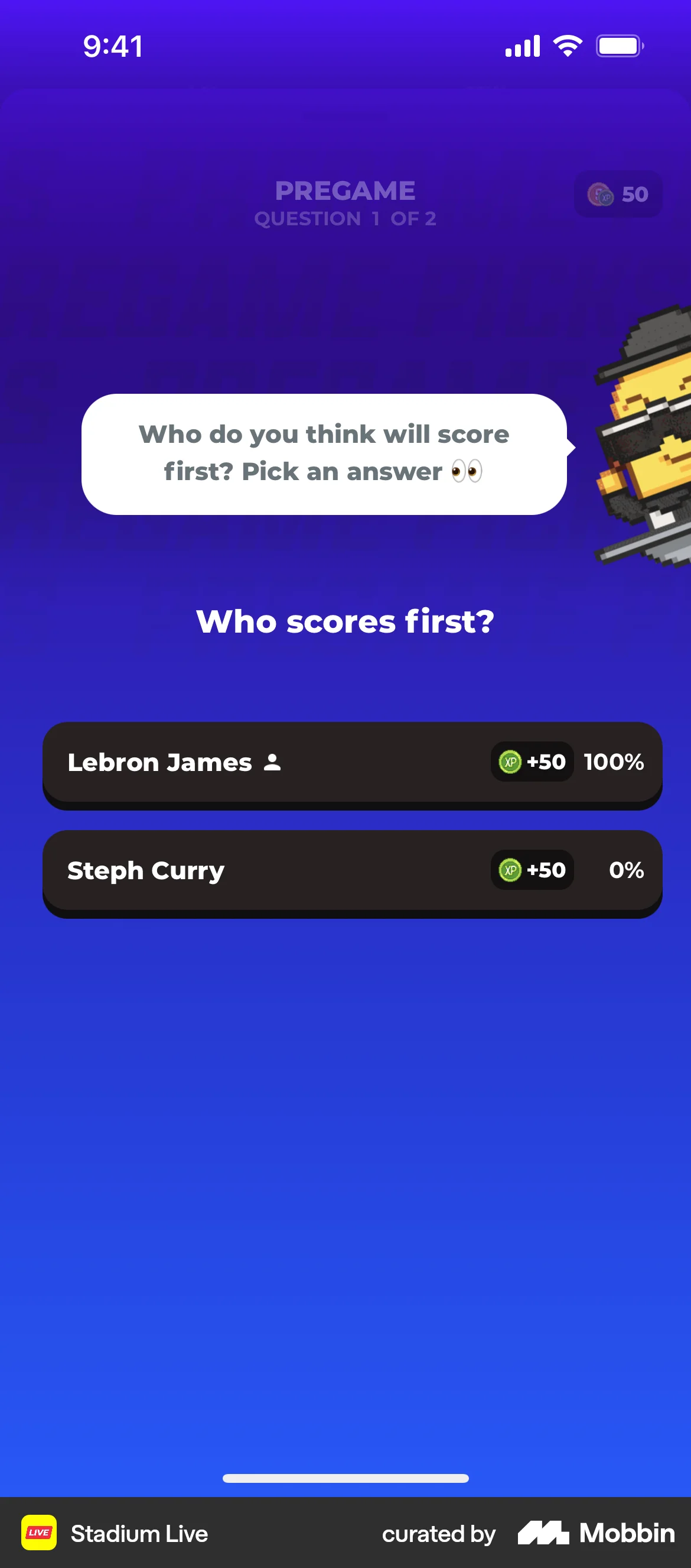 Stadium Live iOS Game UI screen