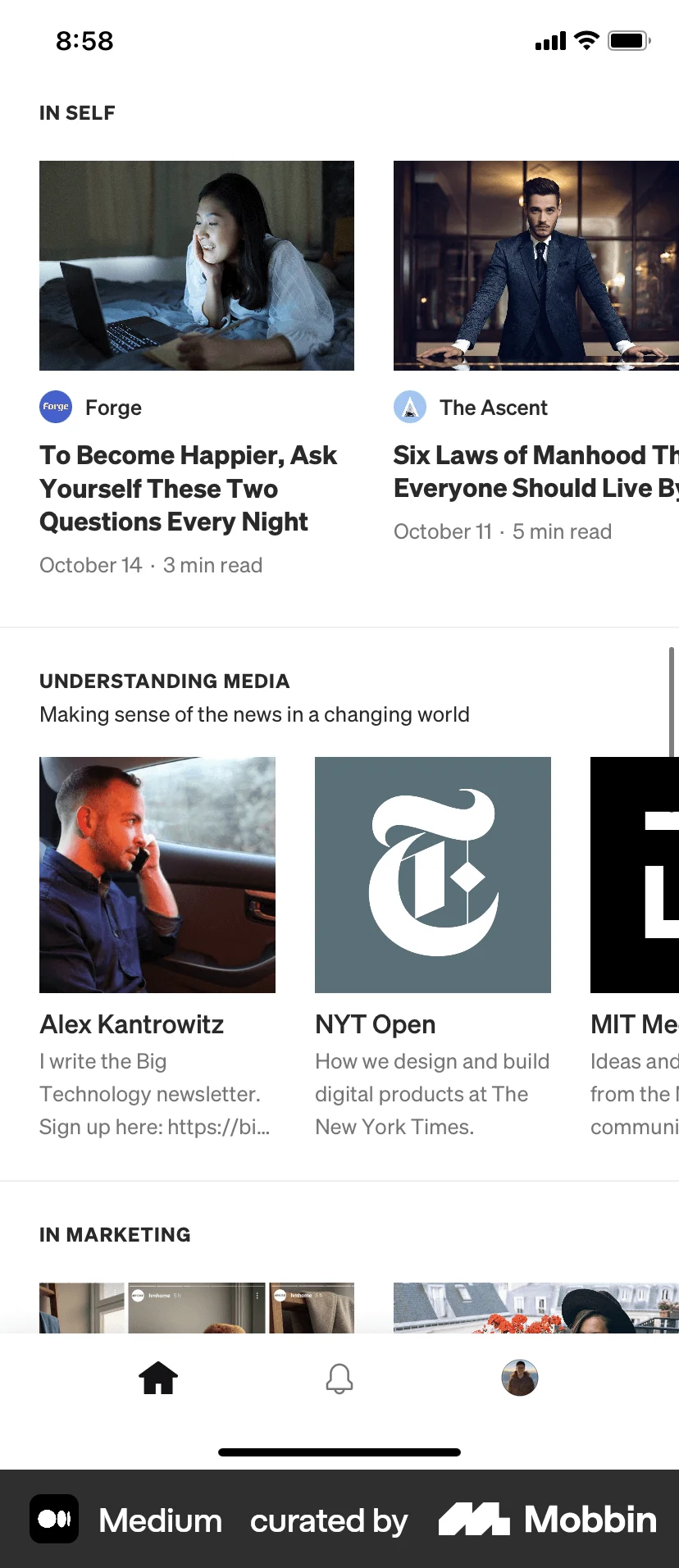 Medium iOS Article Detail screen