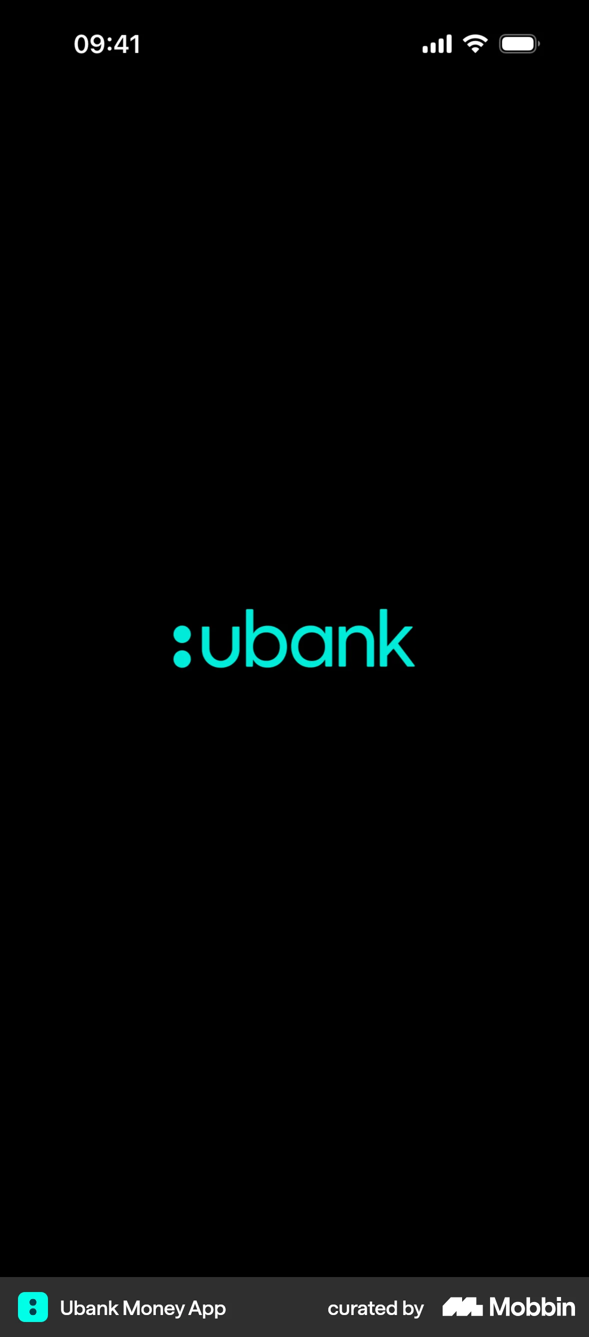 Ubank Money App iOS Splash Screen screen