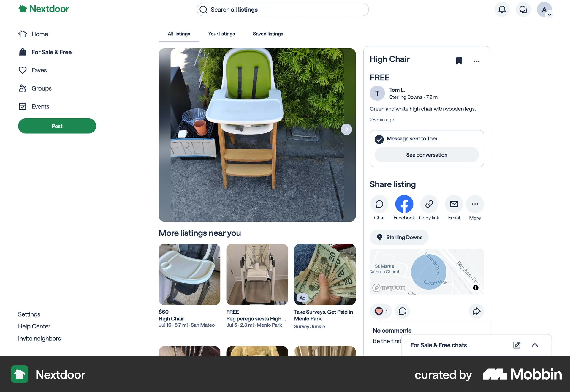 Nextdoor Web Acknowledgement & Success screen