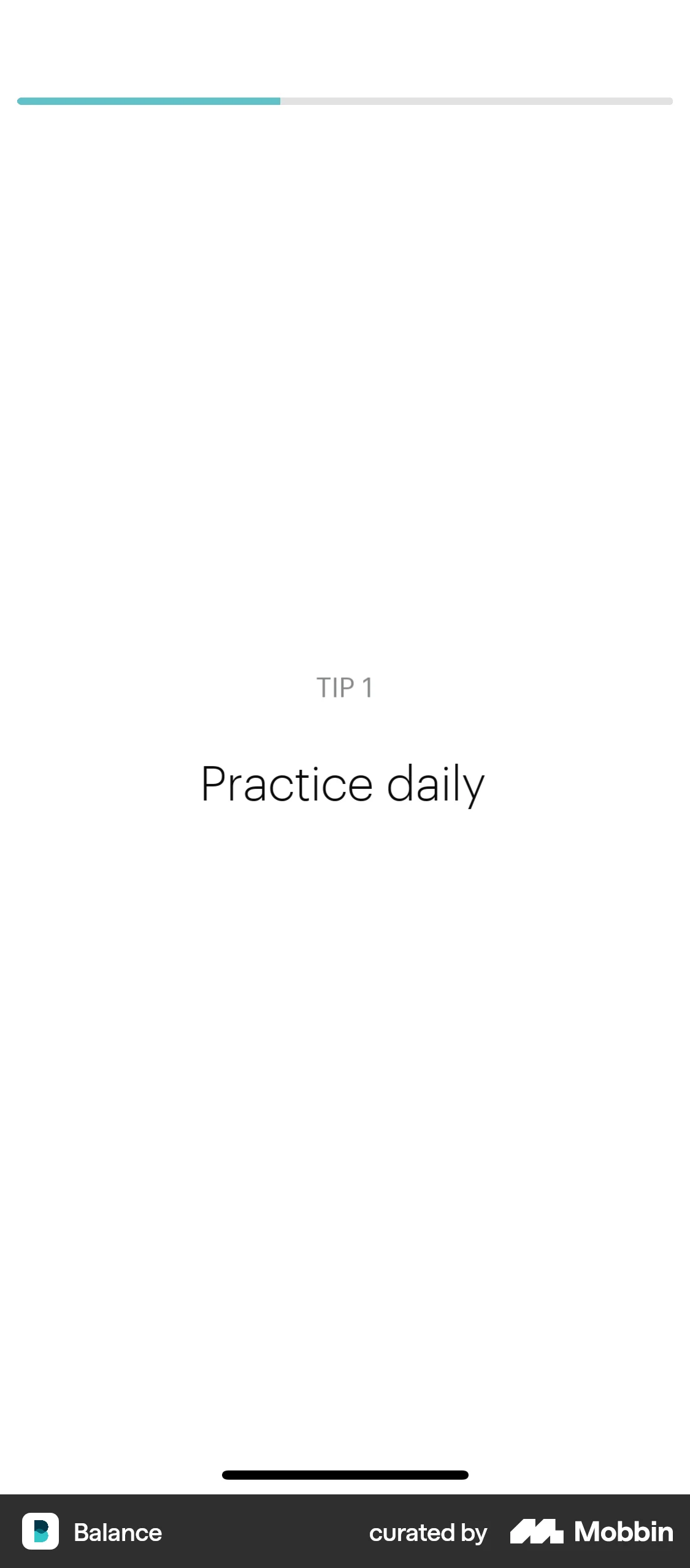 Balance iOS Feature Info screen