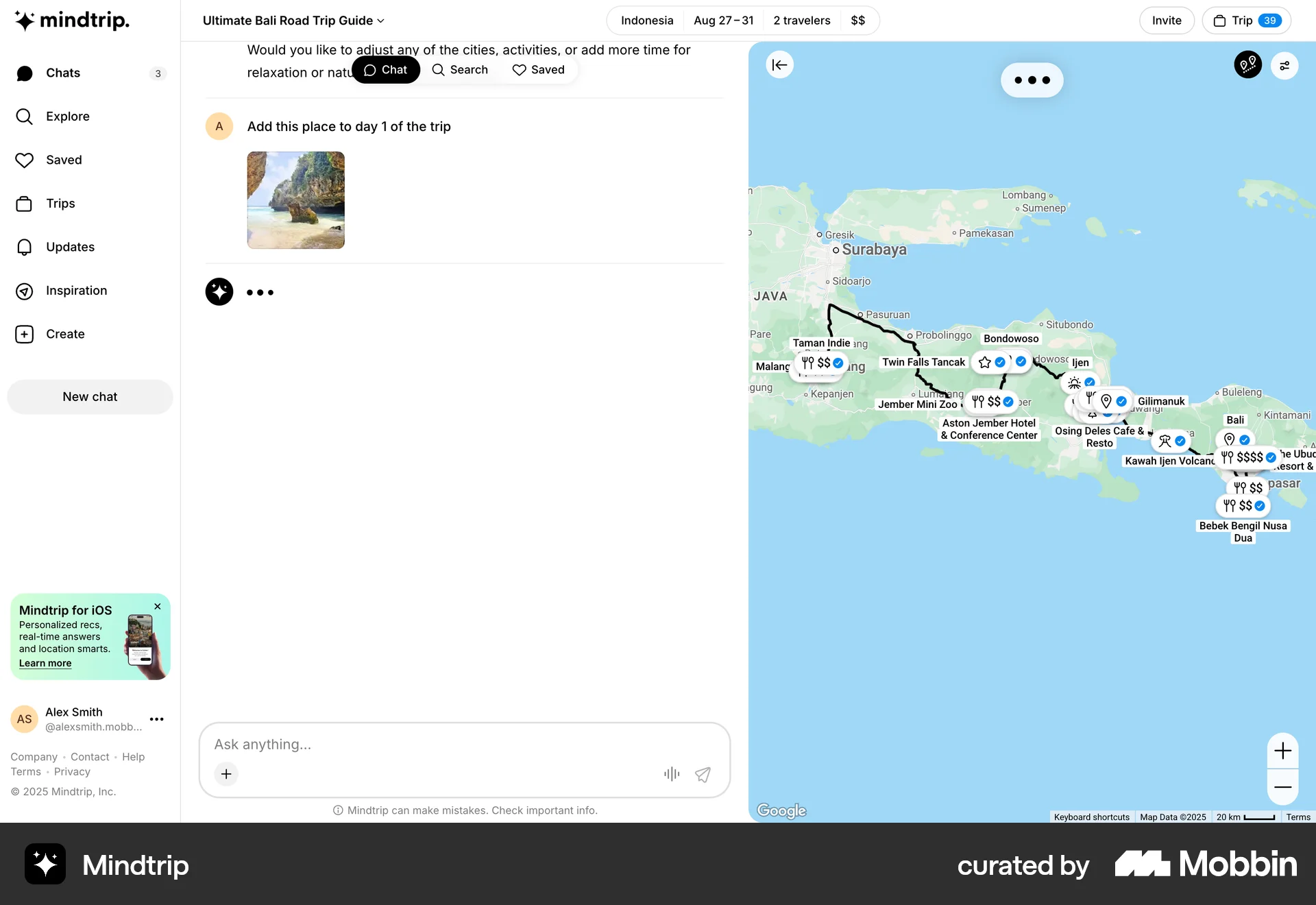 Mindtrip Web Loading screen