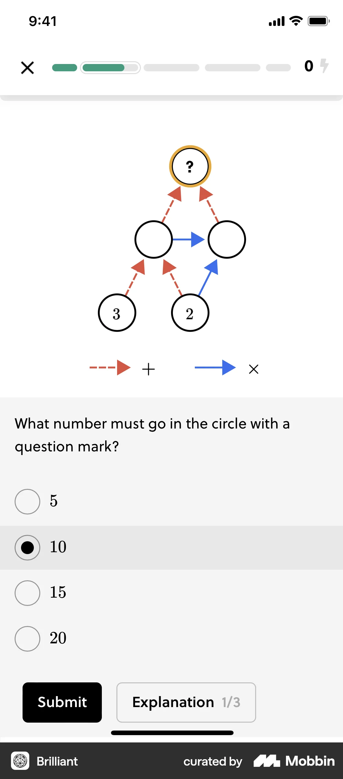 Brilliant iOS Game UI screen