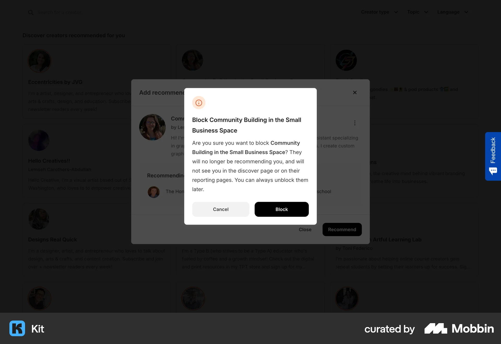 Kit Web Ban & Block screen