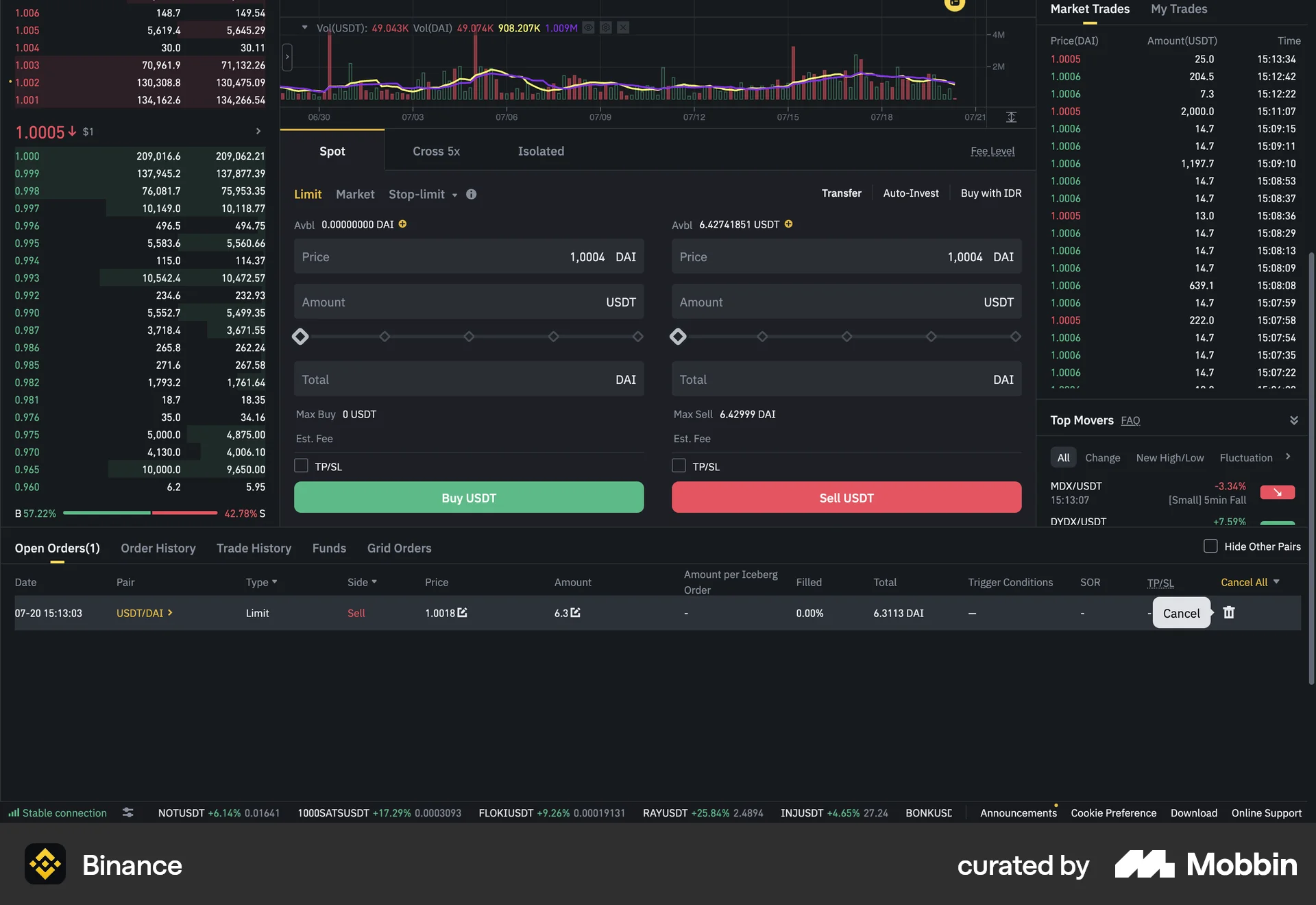 Binance screen